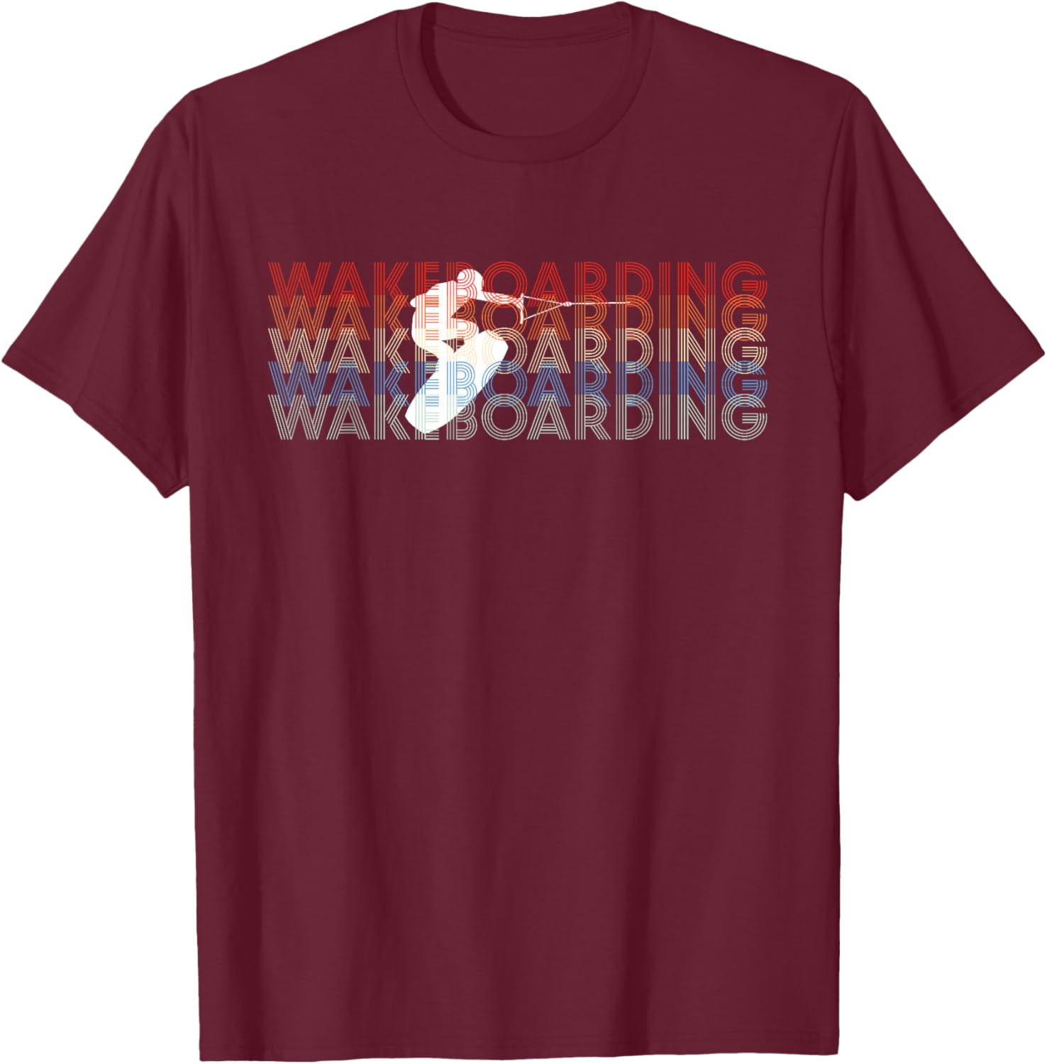 Wakeboard Wakeboarding Wakeboarder Wakesurf Board Surfing T-Shirt - T-Shirt | Maroon