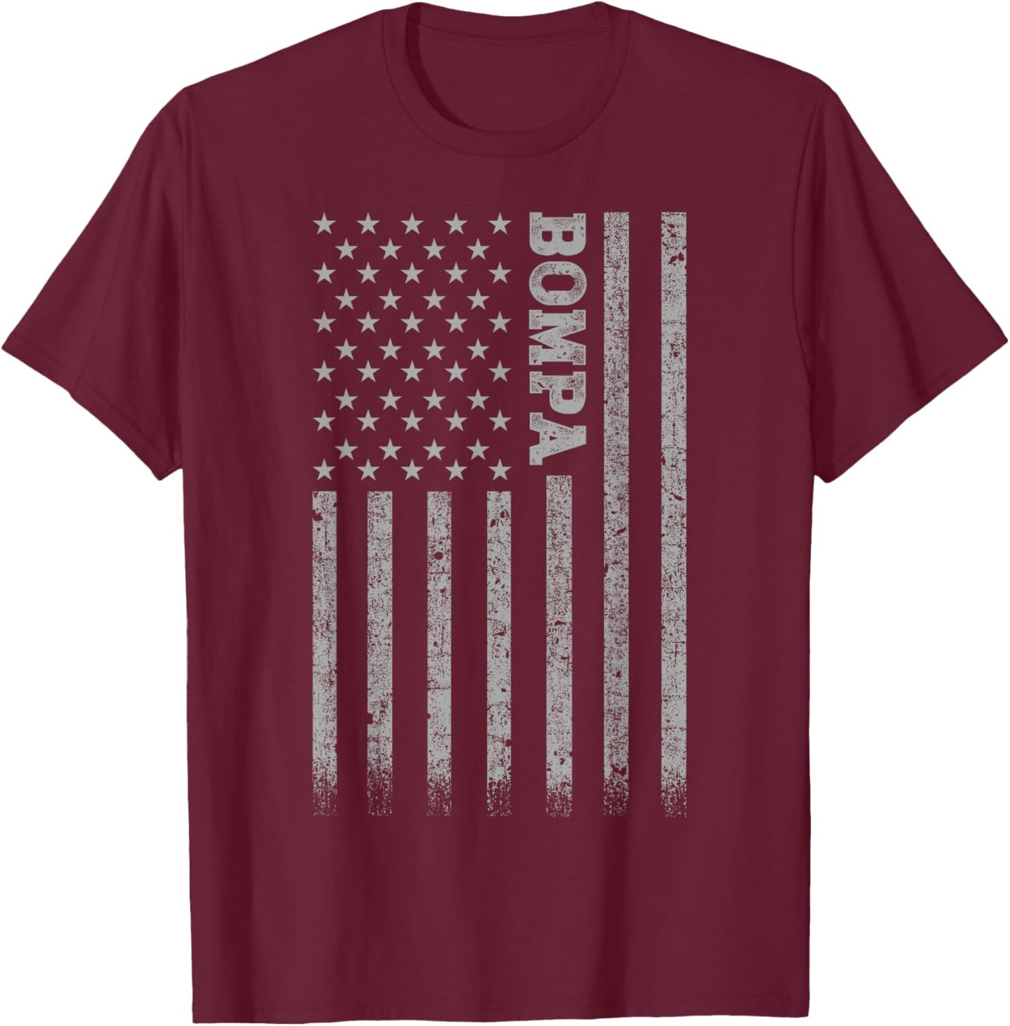 Bompa American Flag T-Shirt - T-Shirt | Maroon