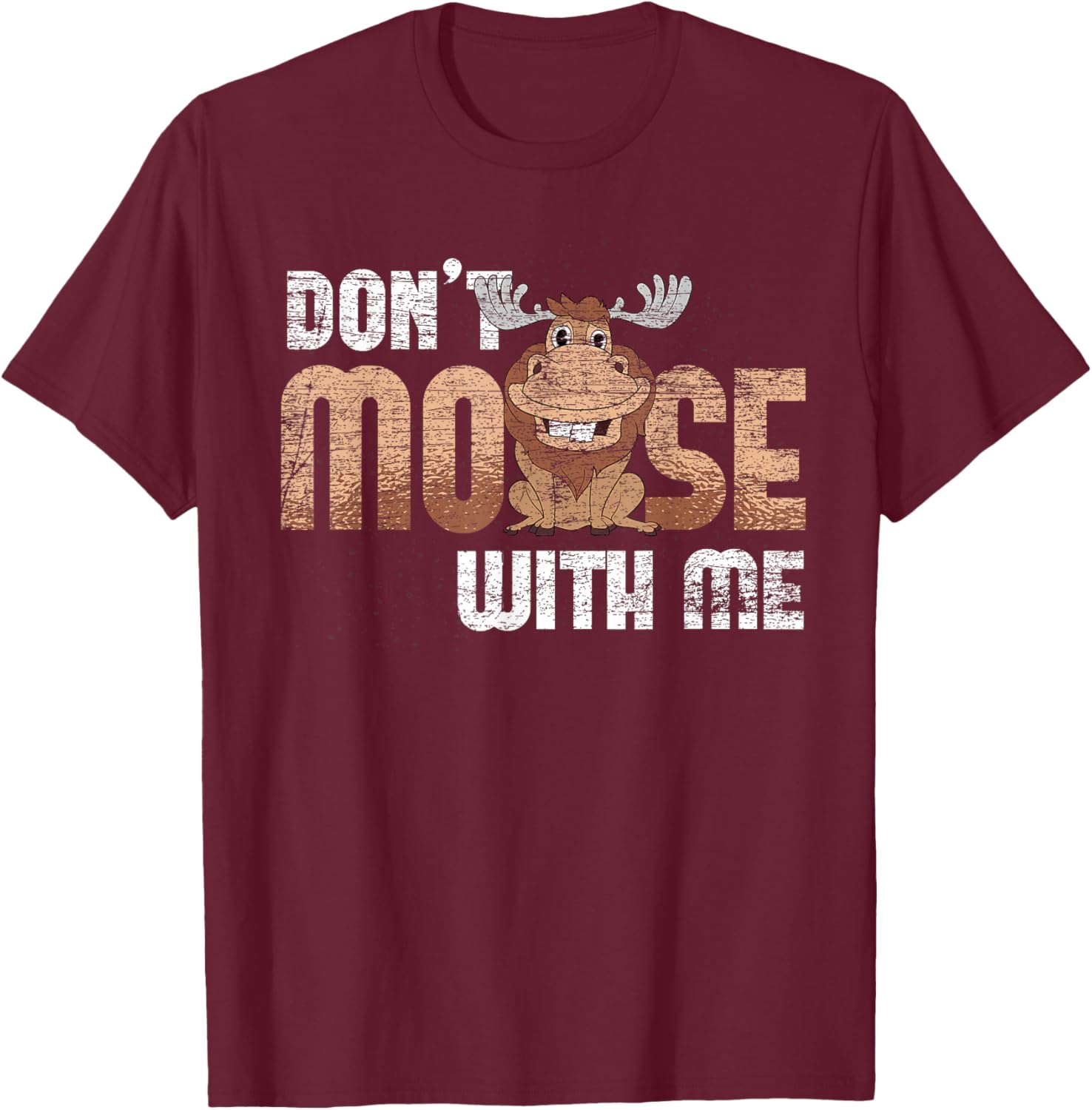 Scandinavia Animal Sweden Nature Wild Animal Funny Moose T-Shirt - T-Shirt | Maroon