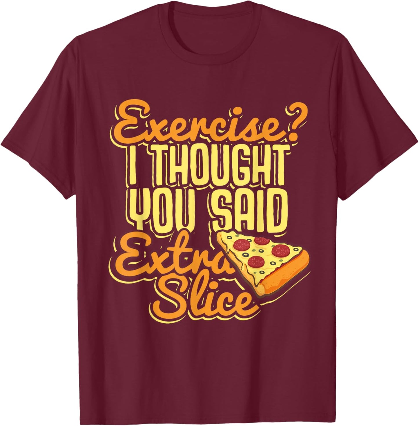 Pizza Pizzeria Italian Food Gift T-Shirt - T-Shirt | Maroon