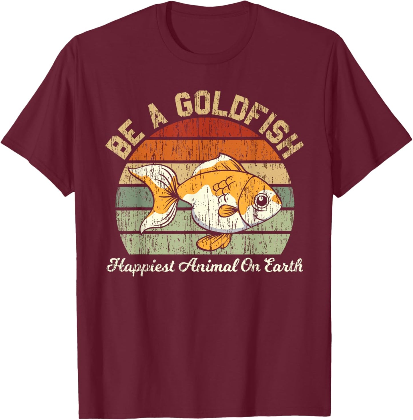 Be A Goldfish for a Soccer Motivational Quote T-Shirt - T-Shirt | Maroon