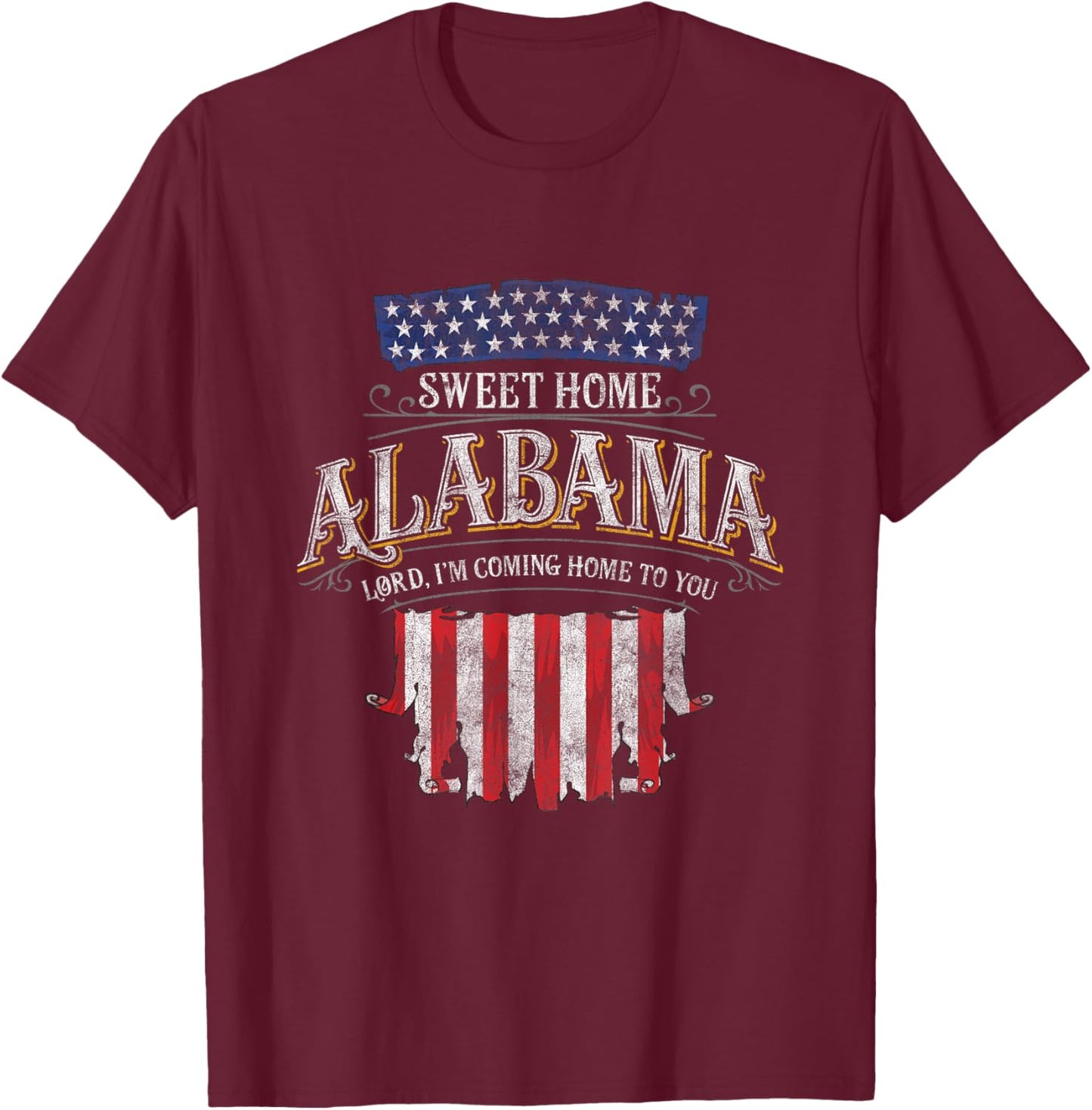 LyricVerse - Sweet Home Alabama T-Shirt - T-Shirt | Maroon
