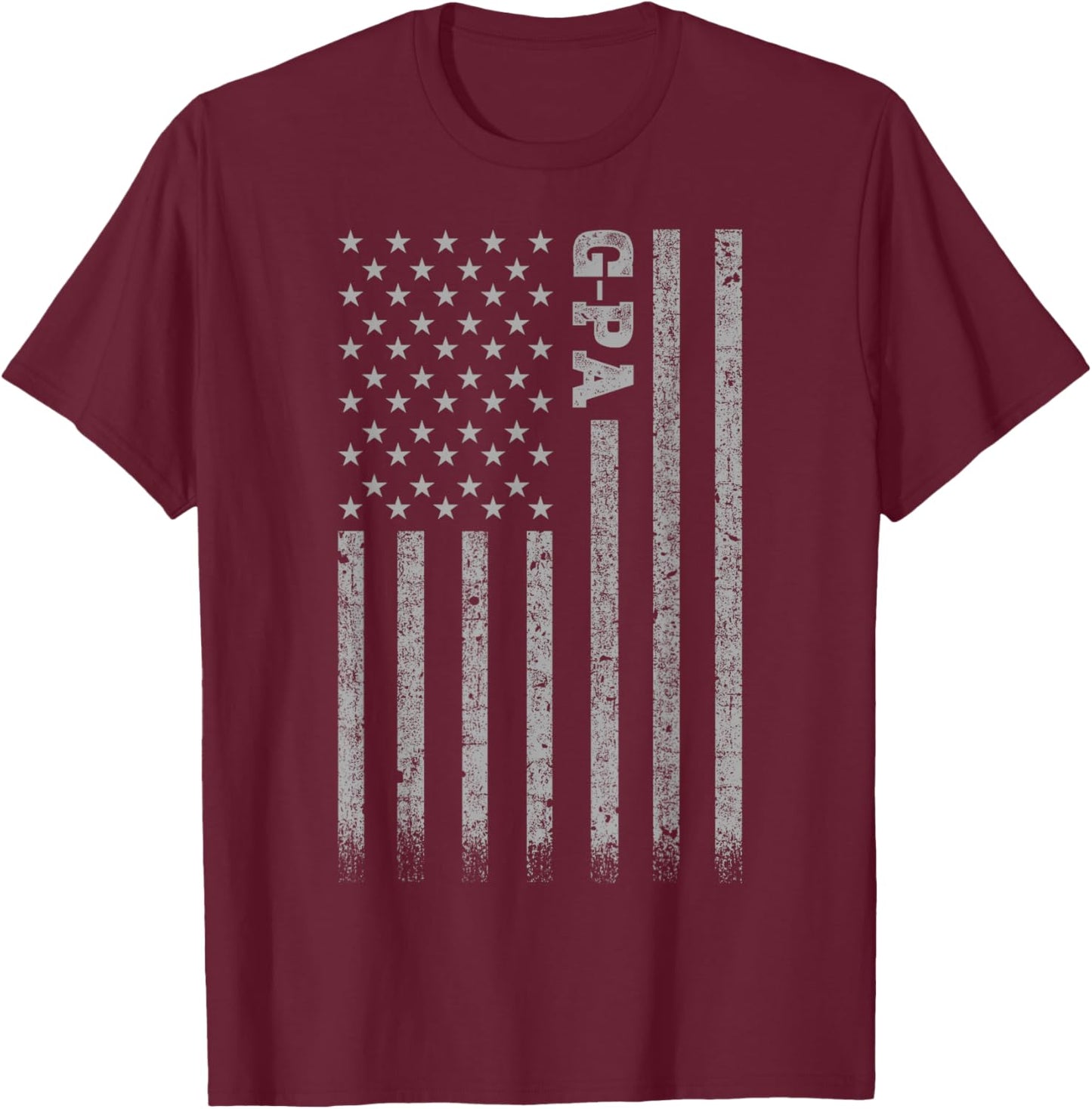 G-Pa American Flag T-Shirt - T-Shirt | Maroon