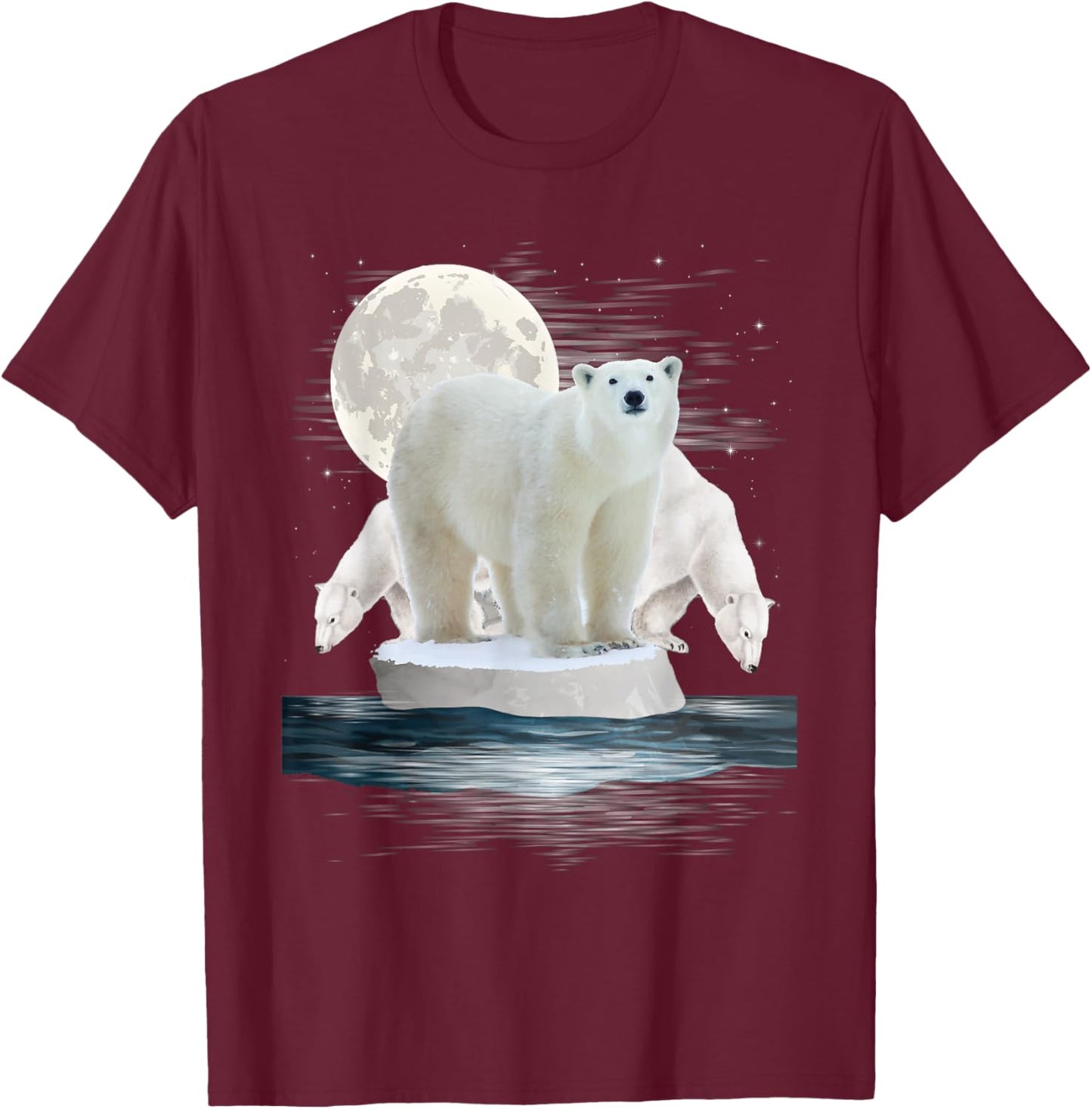 Polar Bears - Wildlife Zoo Animal Lover Zookeeper Nature T-Shirt - T-Shirt | Maroon