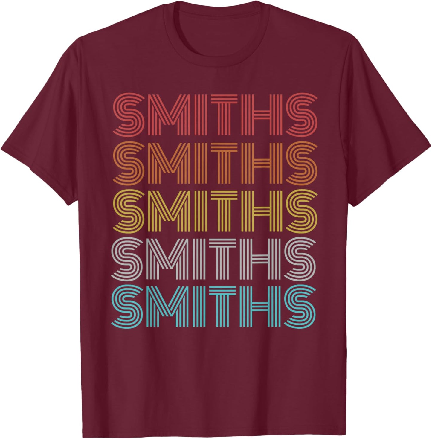 Retro Vintage Smiths T-Shirt - T-Shirt | Maroon