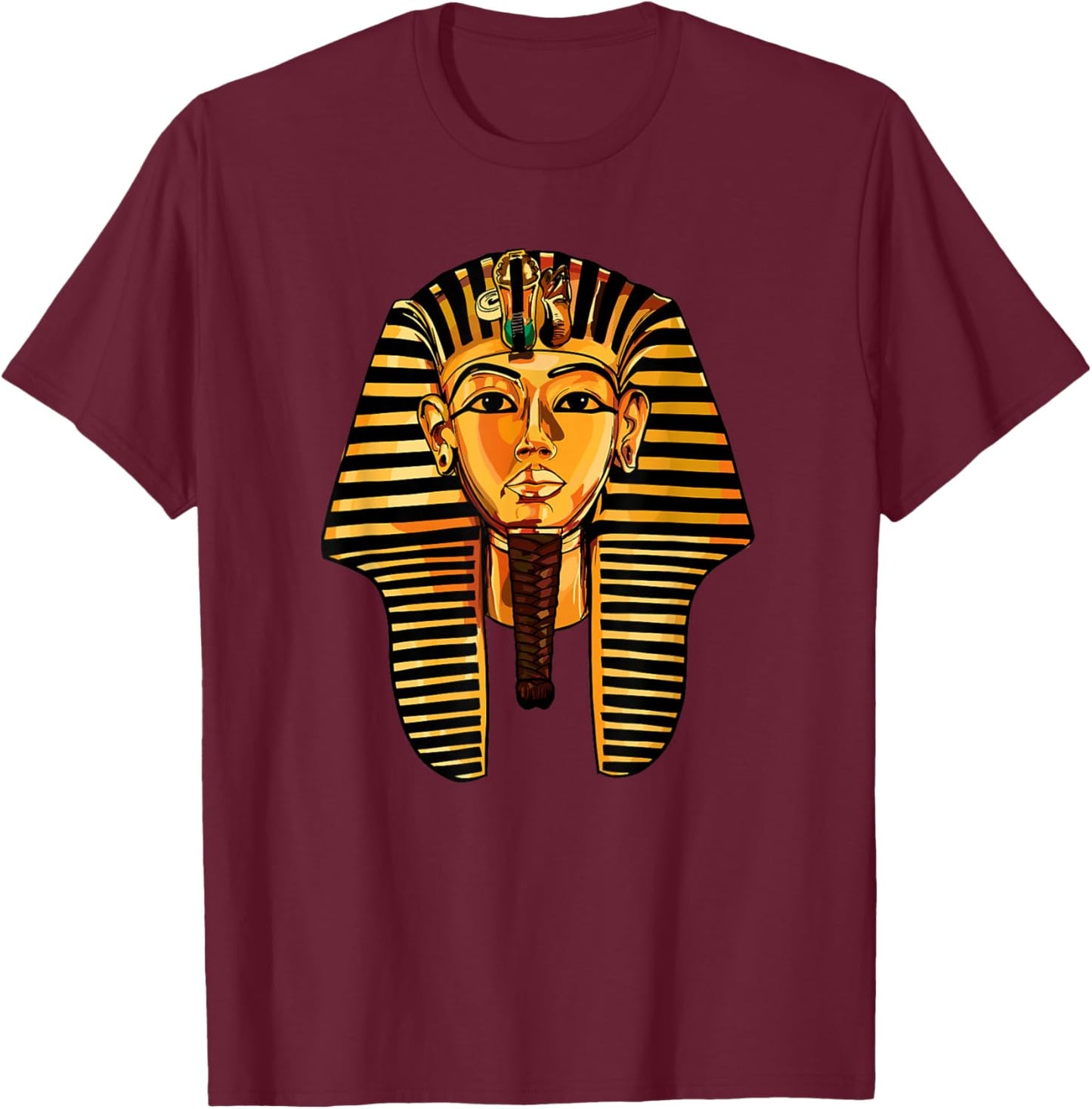 King Pharaoh Tutankhamun King TUT Pharaoh Ancient Egyptian T-Shirt - T-Shirt | Maroon