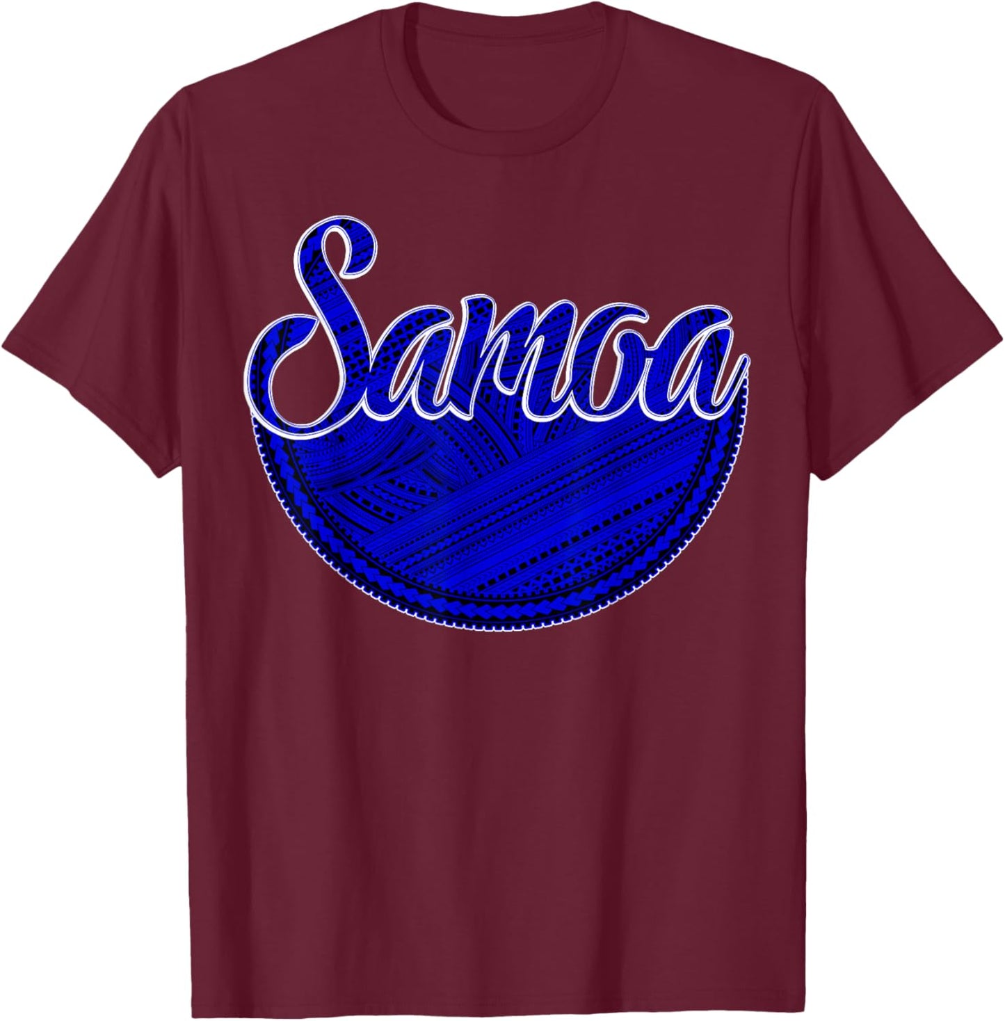 Samoa Tribal Design - Samoan Design - Polynesian Design T-Shirt - T-Shirt | Maroon