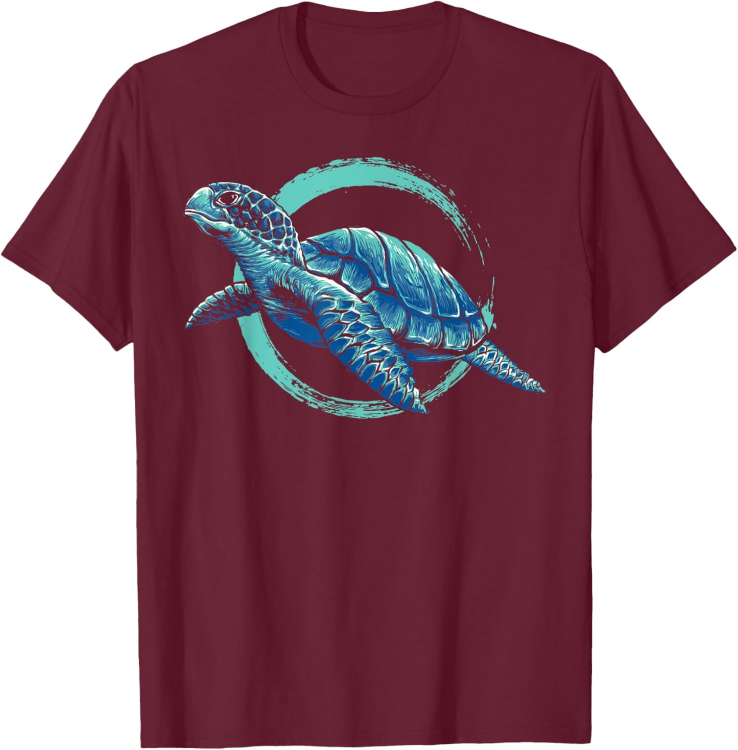 Cute Sea Animal Lover Ocean Pet Owner Gift Aquarium Turtle T-Shirt - T-Shirt | Maroon