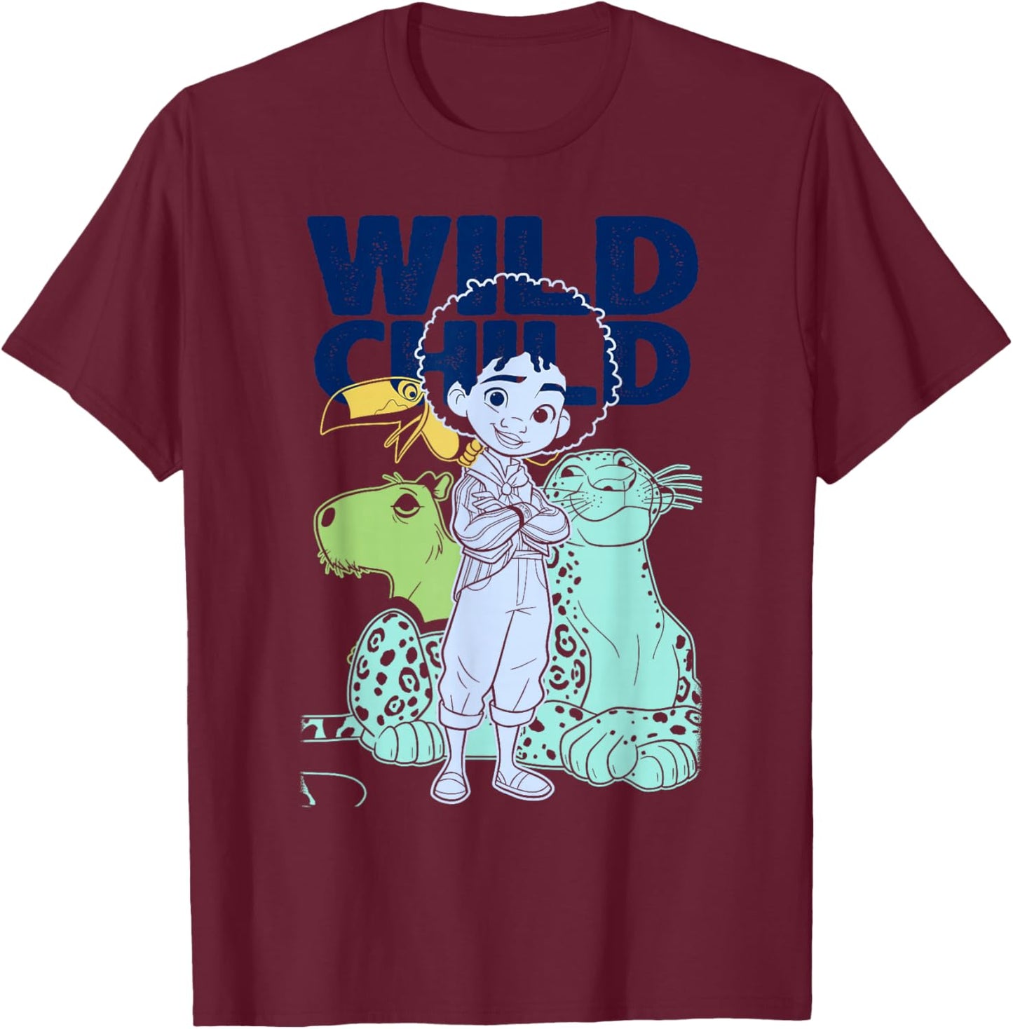 Disney Encanto Antonio Wild Poster V-3 T-Shirt - T-Shirt | Maroon