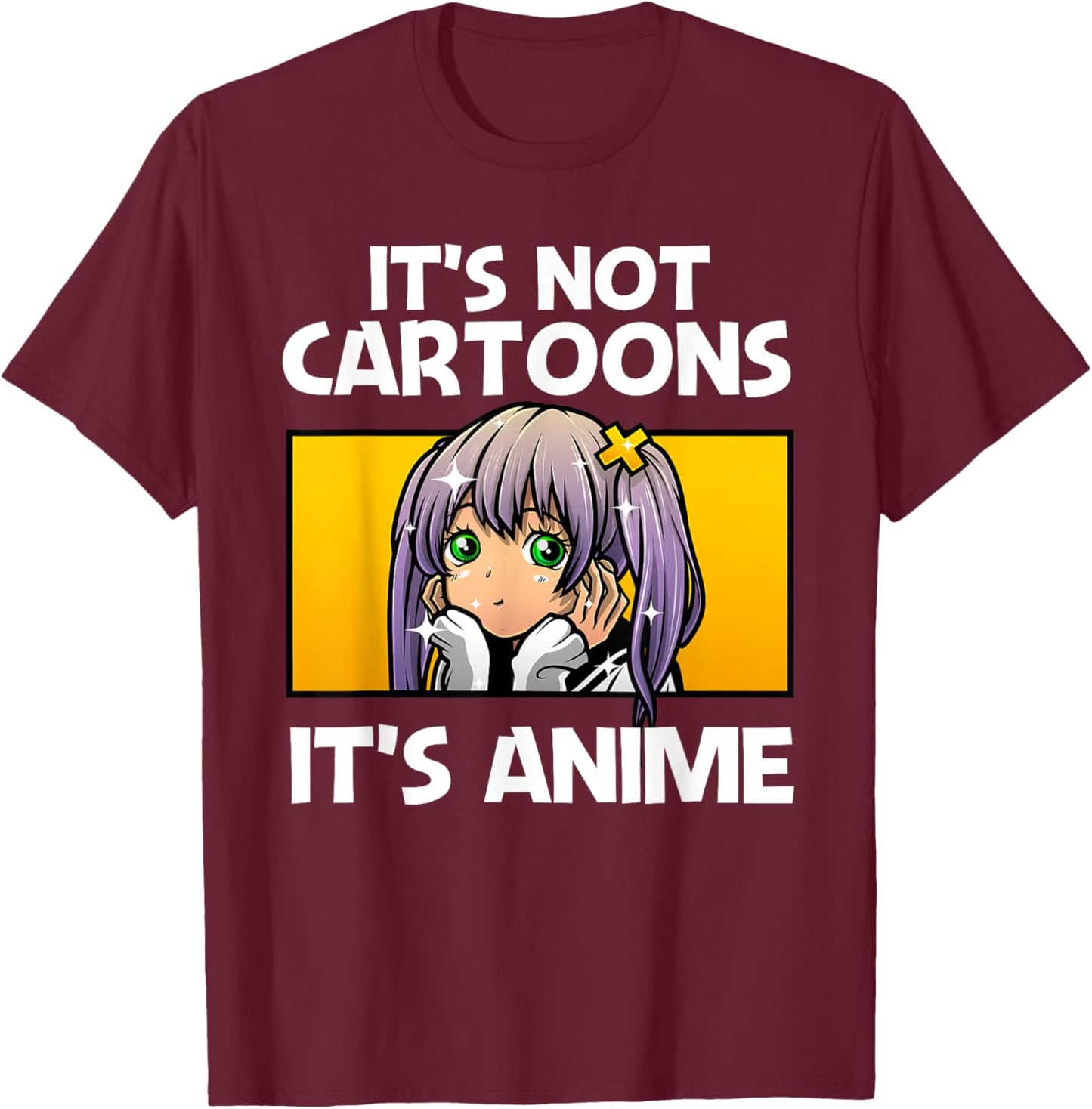 Anime Art Teen Girls Men Anime Merch Anime Lovers T-Shirt - T-Shirt | Maroon