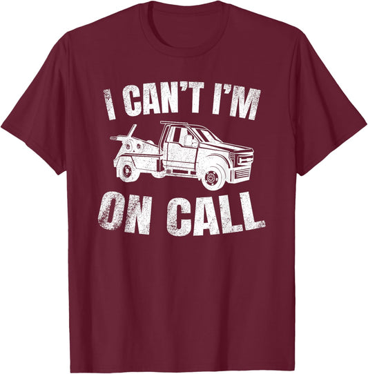 Tow Truck Towing Towing Service T-Shirt - T-Shirt | Maroon