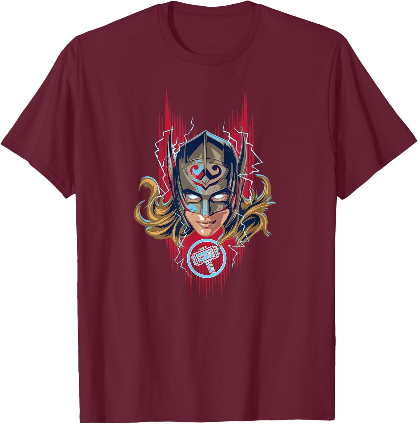 Marvel Thor: Love and Thunder Mighty Thor T-Shirt - T-Shirt | Maroon