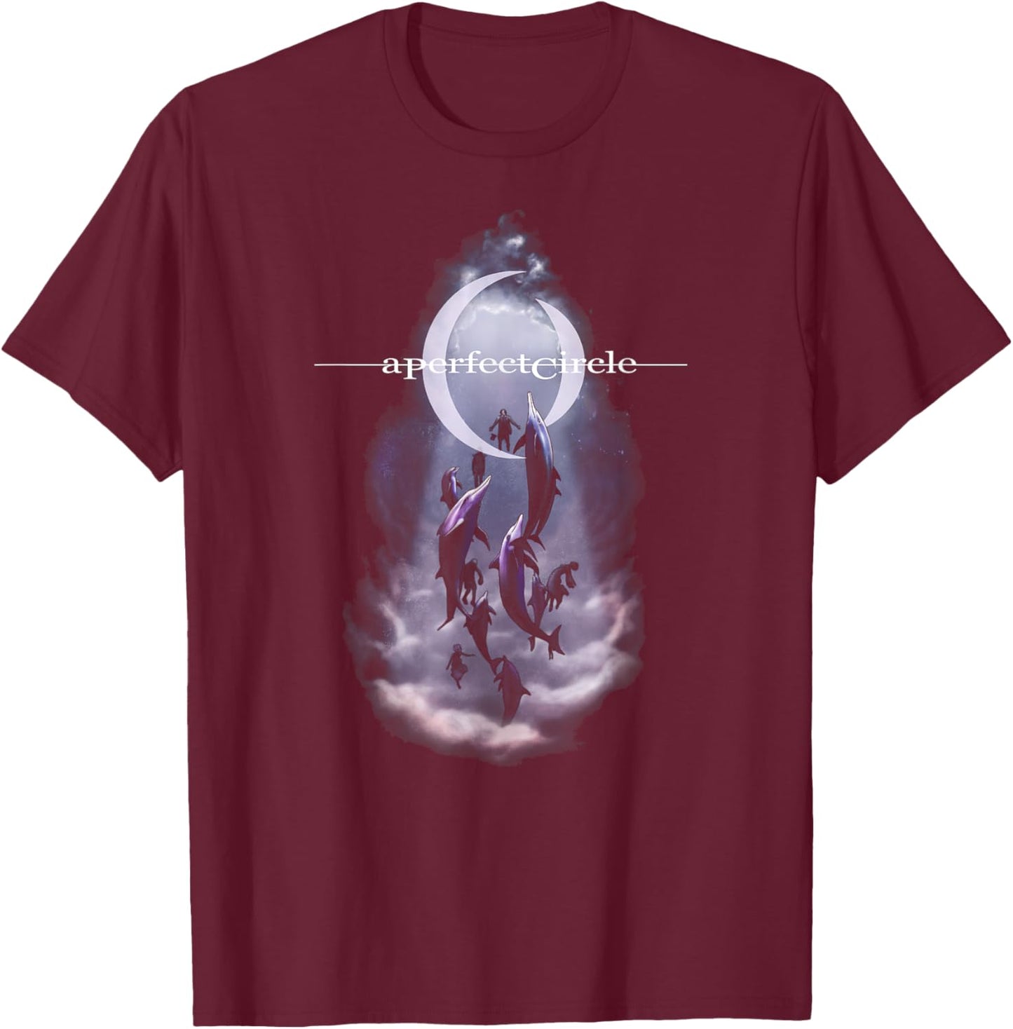 A Perfect Circle – Thanks For All The Fish T-Shirt - T-Shirt | Maroon