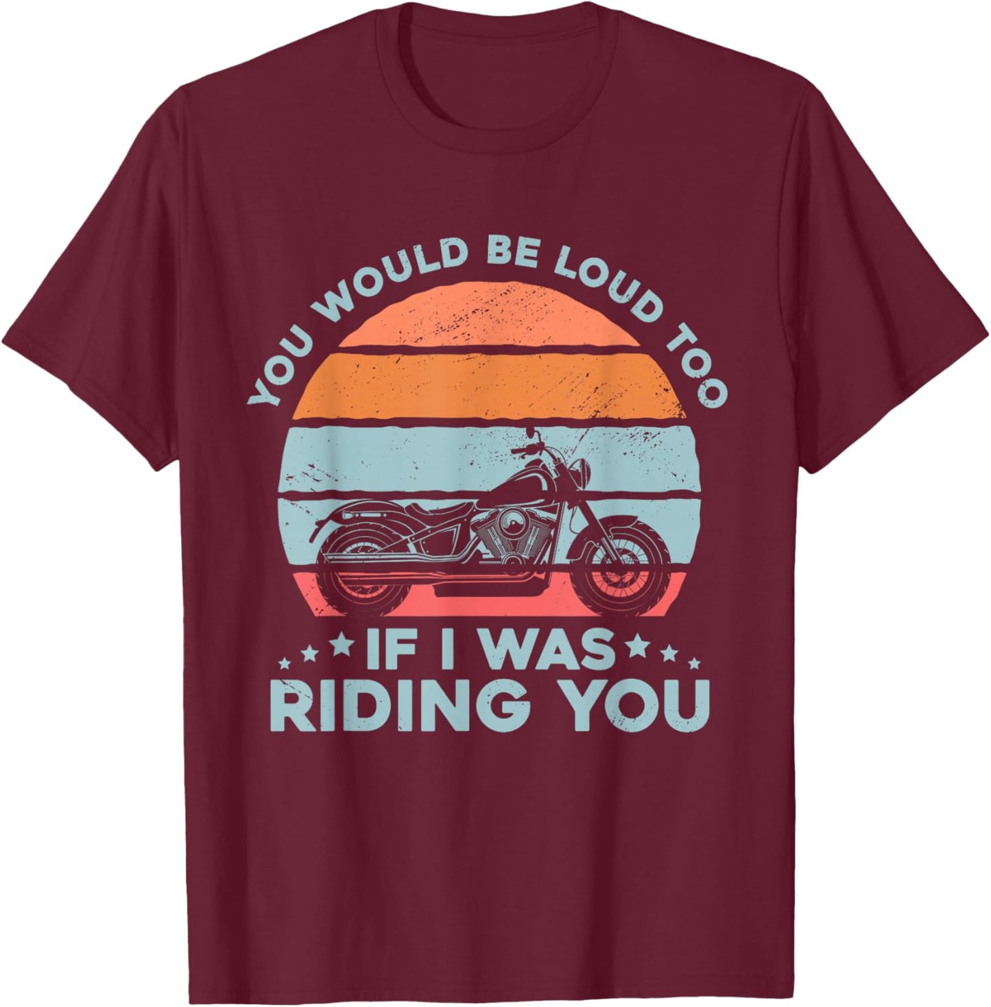 Motorcyclist Biker Motorcycle T-Shirt - T-Shirt | Maroon