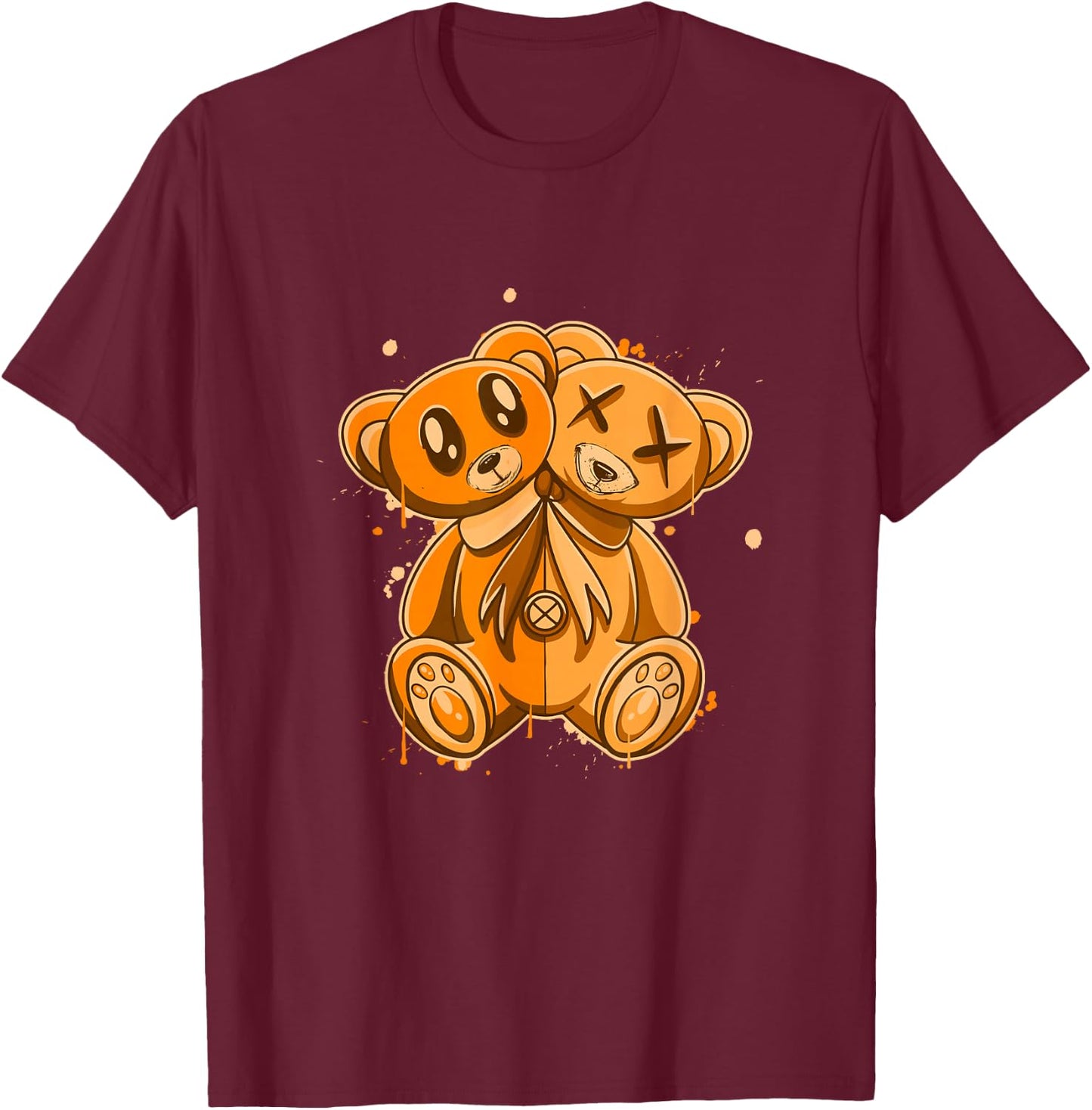 Orange I'm My own Evil Twin Orange Color Graphic T-Shirt - T-Shirt | Maroon