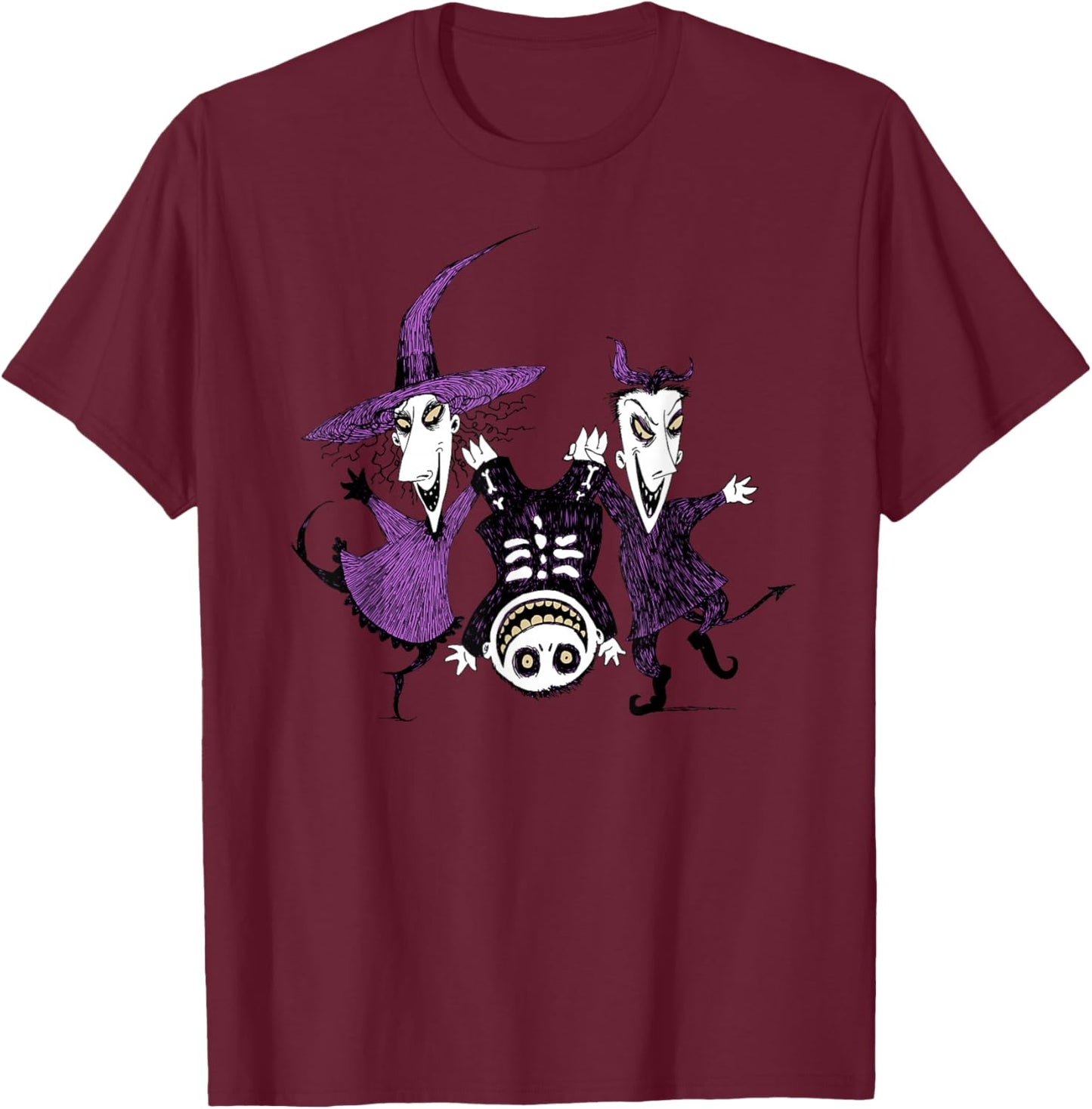 Disney - Lock, Shock, & Barrel Trio T-Shirt - T-Shirt | Maroon