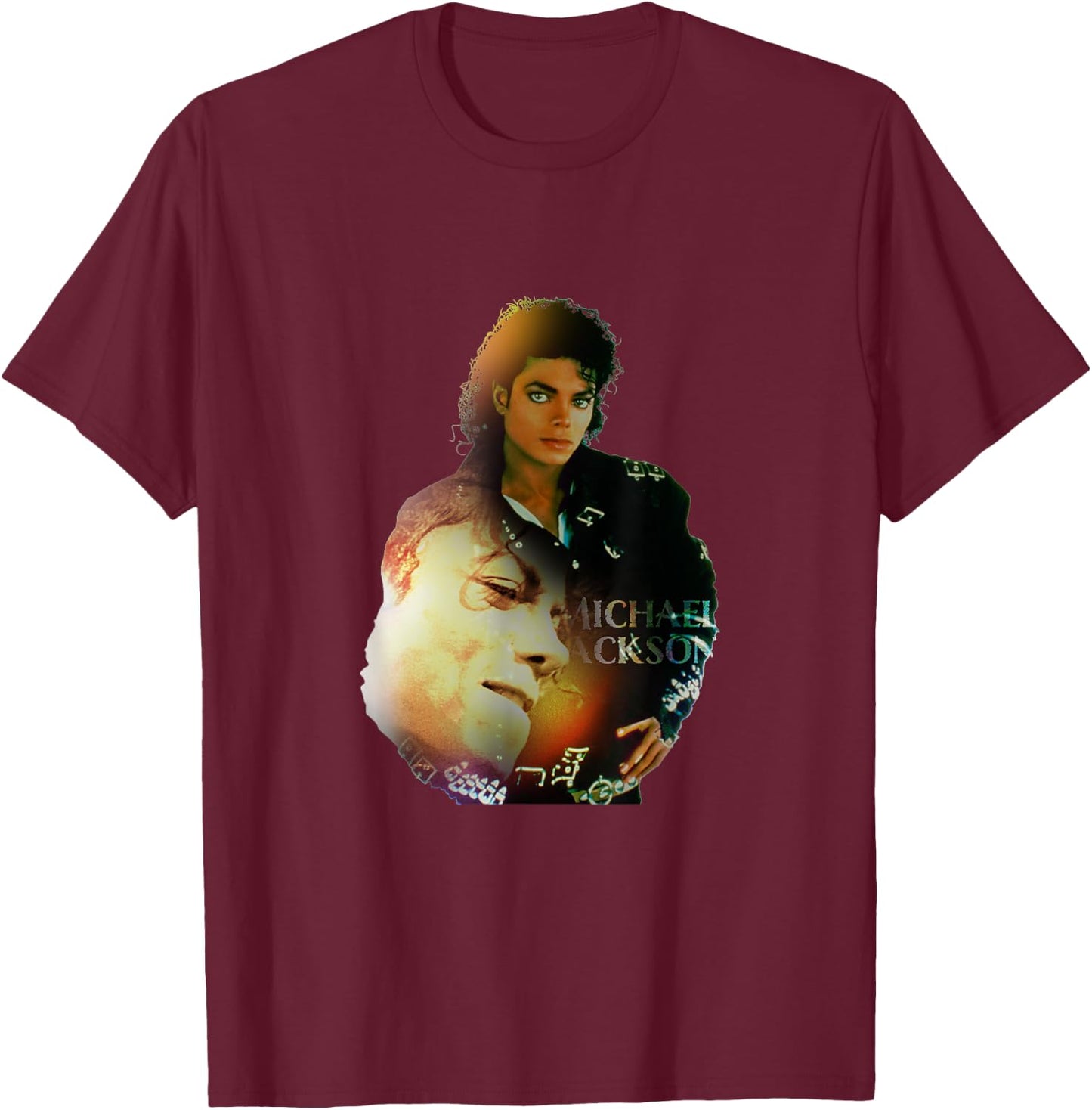 Michael Jackson-004 T-Shirt - T-Shirt | Maroon