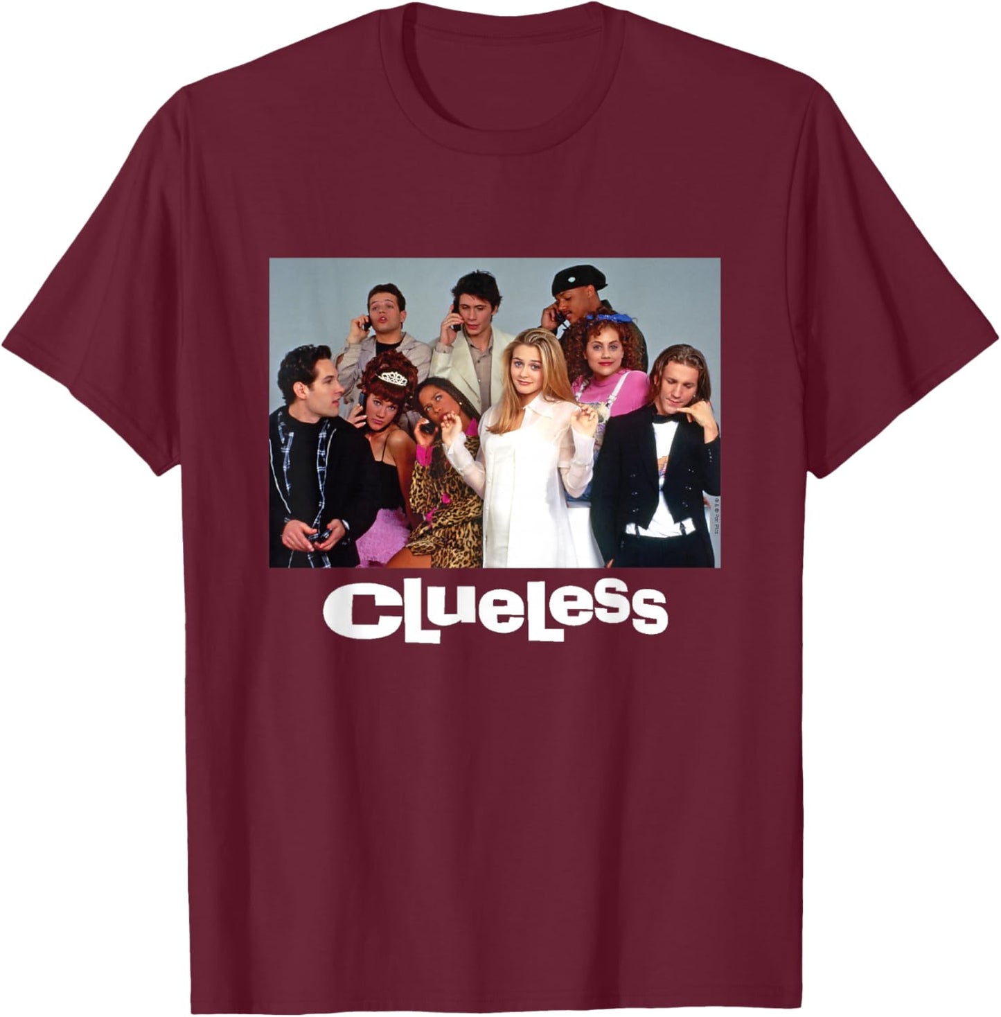 Clueless - Clueless Group T-Shirt - T-Shirt | Maroon