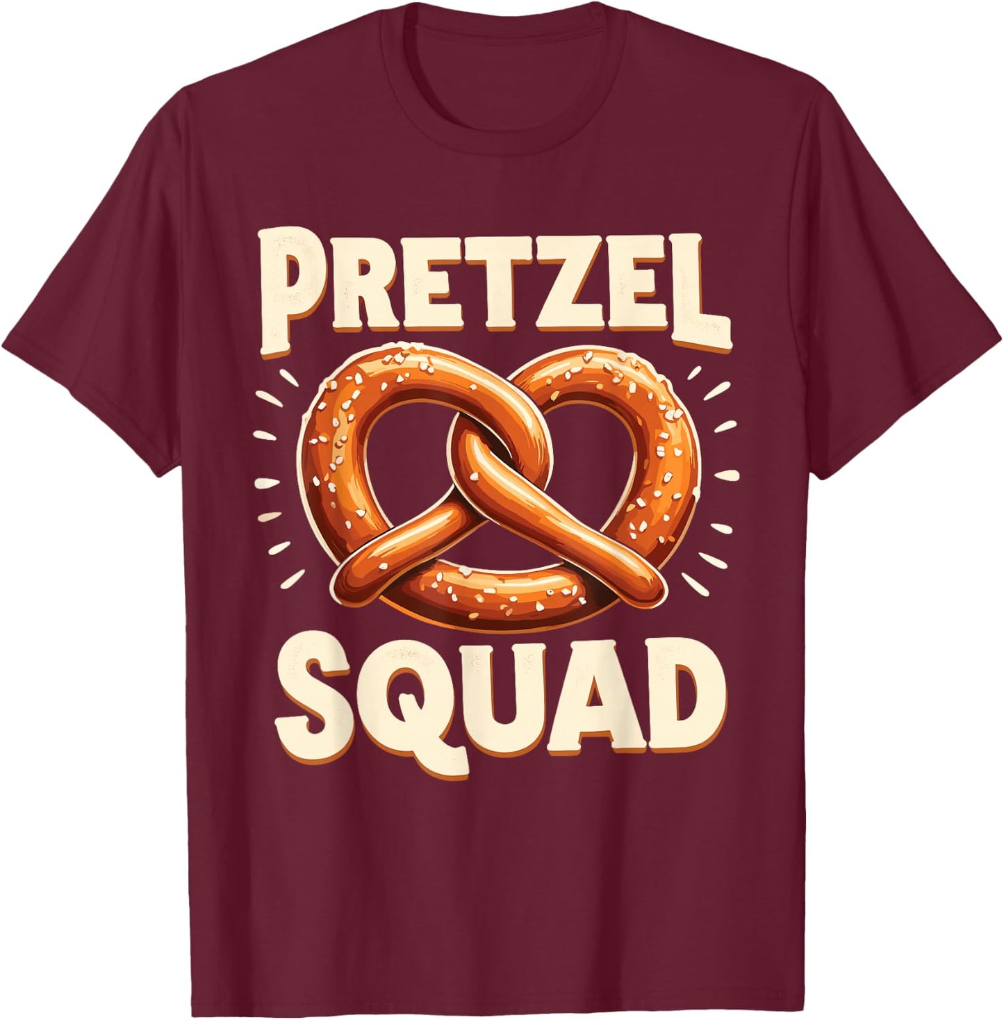 Pretzel Squad T-Shirt - T-Shirt | Maroon