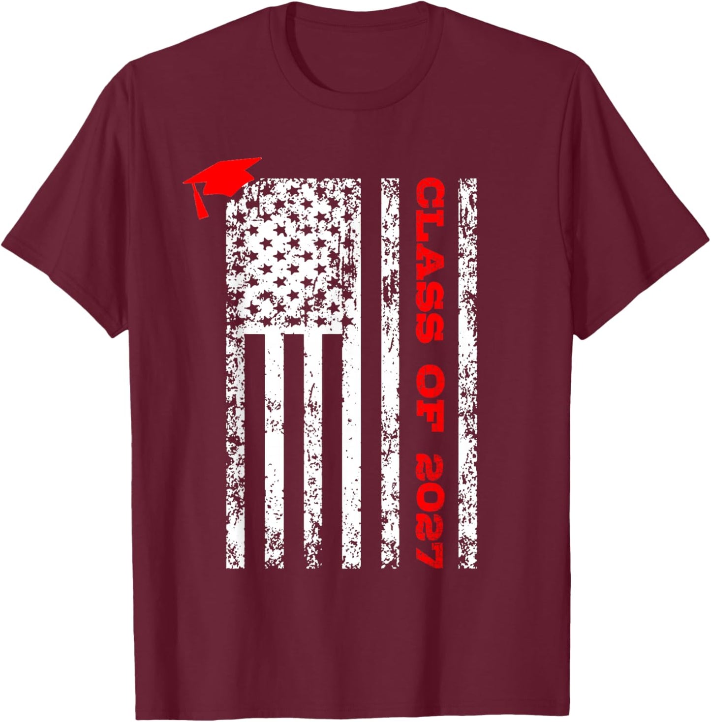 Class of 2027 T-Shirt - T-Shirt | Maroon