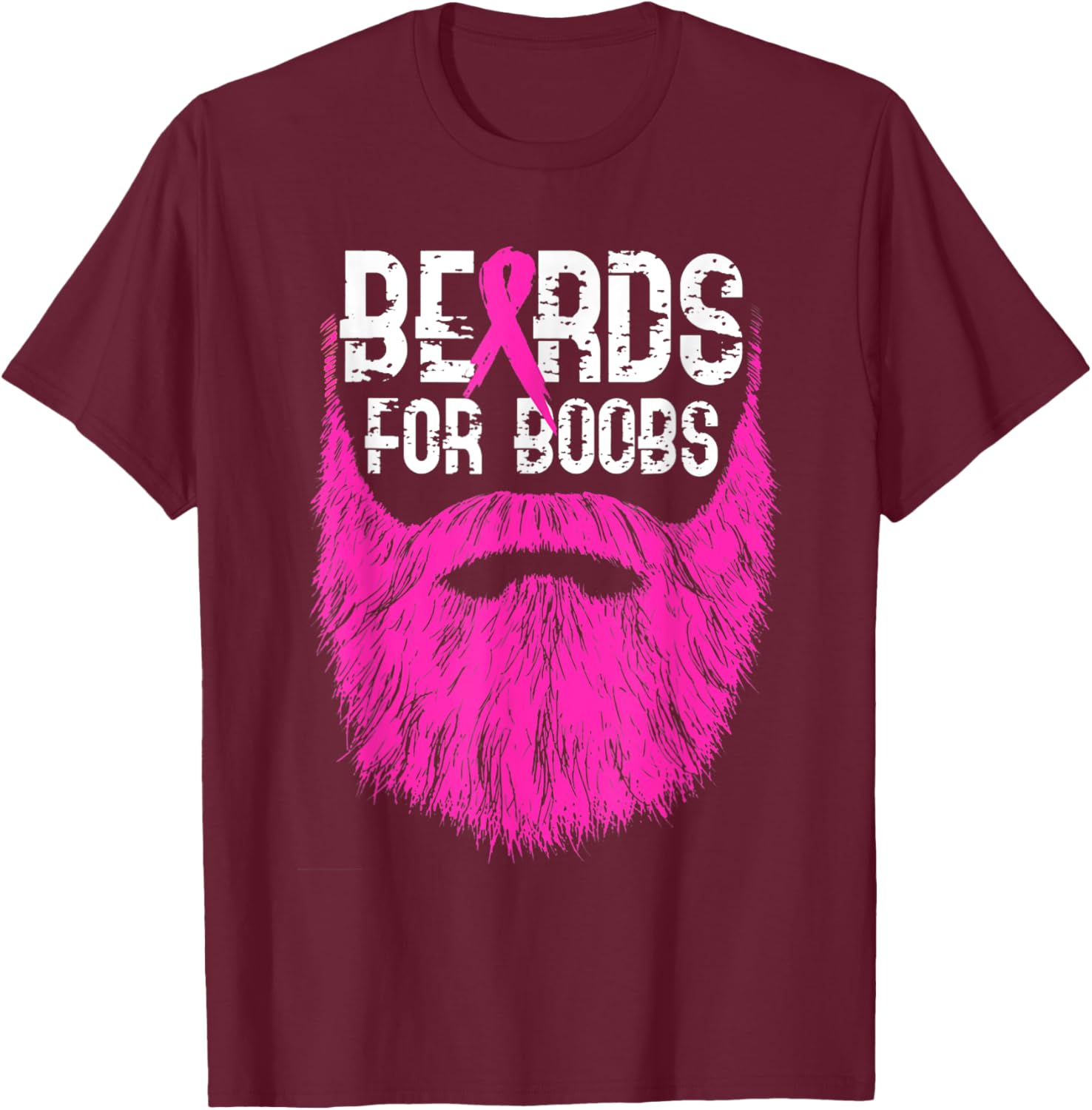 Beards for boobs T-Shirt - T-Shirt | Maroon