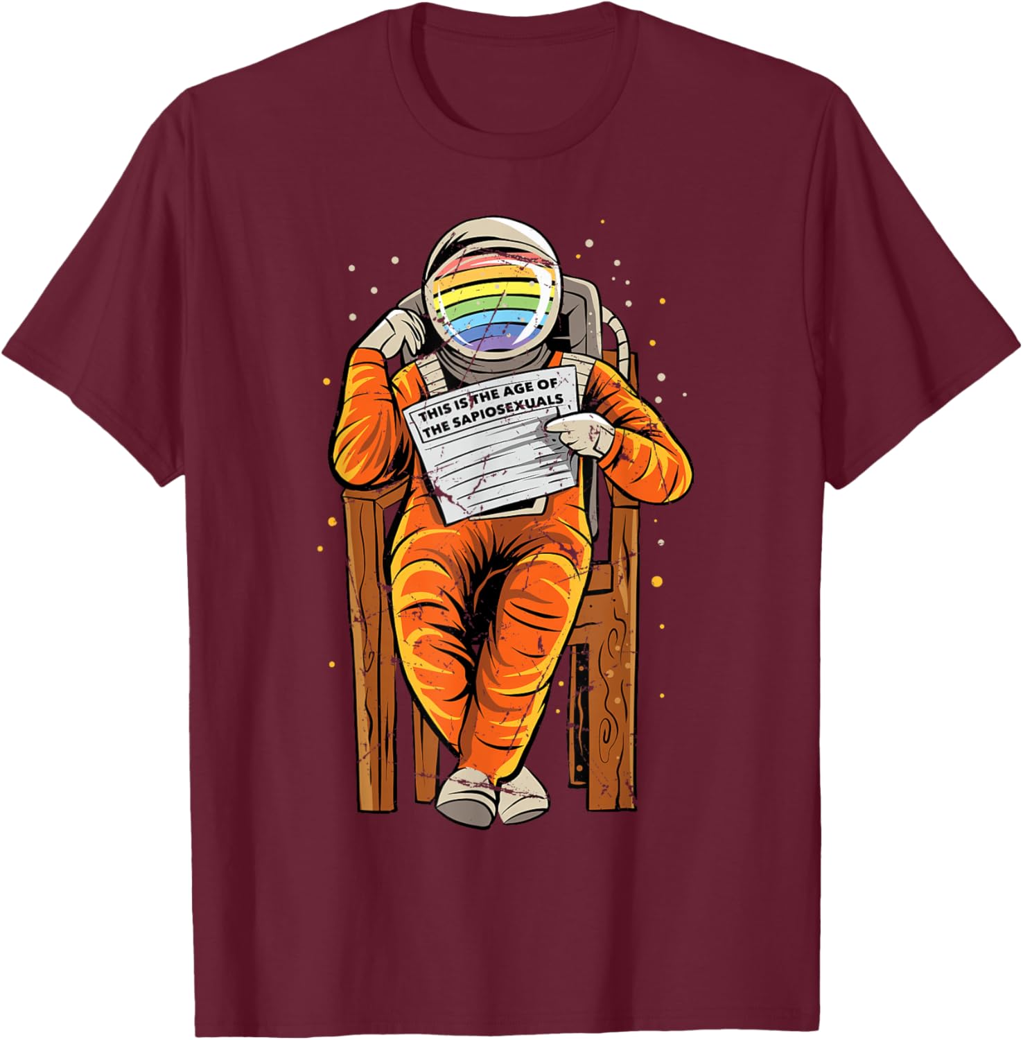 Millennials - This Is The Age Of The Sapiosexuals - Rainbows T-Shirt - T-Shirt | Maroon