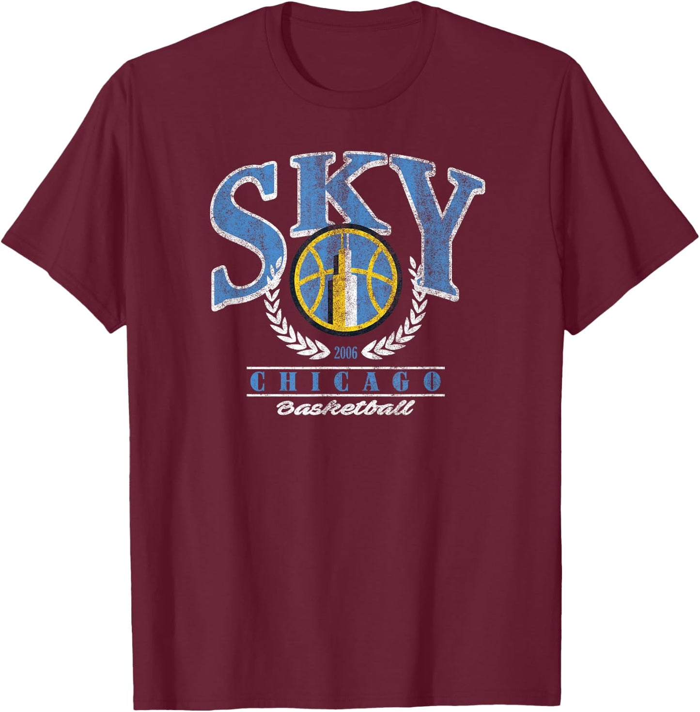 WNBA Chicago Sky Top Class Out Of Bounds T-Shirt - T-Shirt | Maroon