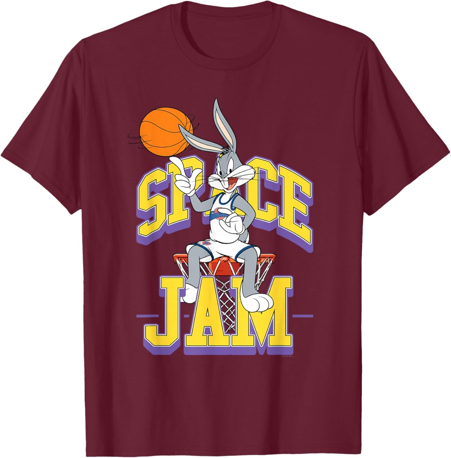 Space Jam Bugs Bunny T-Shirt - T-Shirt | Maroon