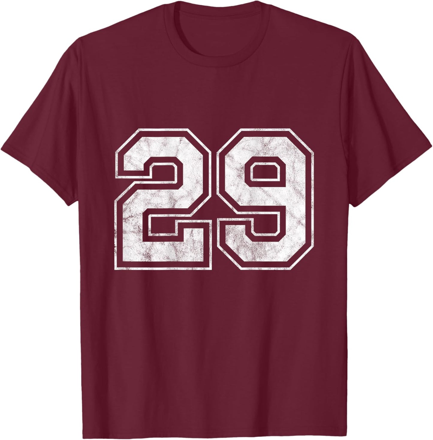 Number 29 on the back T-Shirt - T-Shirt | Maroon