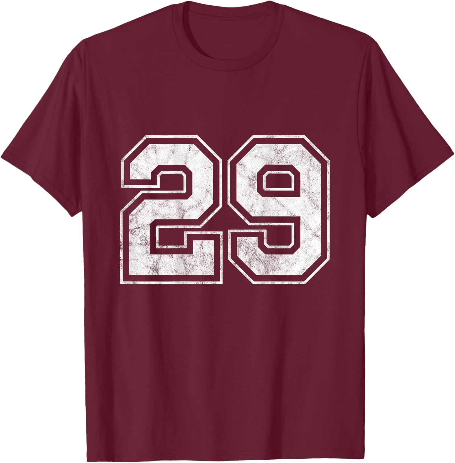 Number 29 on the back T-Shirt - T-Shirt | Maroon