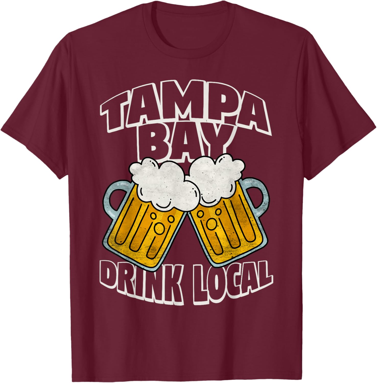 Tampa Bay Craft Beer Florida Cold Beer Drinker Men Women T-Shirt - T-Shirt | Maroon