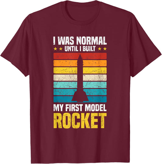 Team Rocket Rocketry Funny Model Rocket T-Shirt - T-Shirt | Maroon