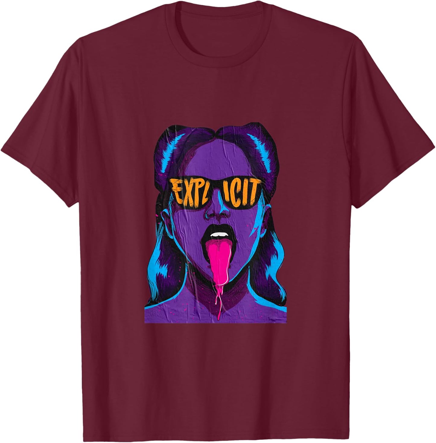 Explicit design T-Shirt - T-Shirt | Maroon