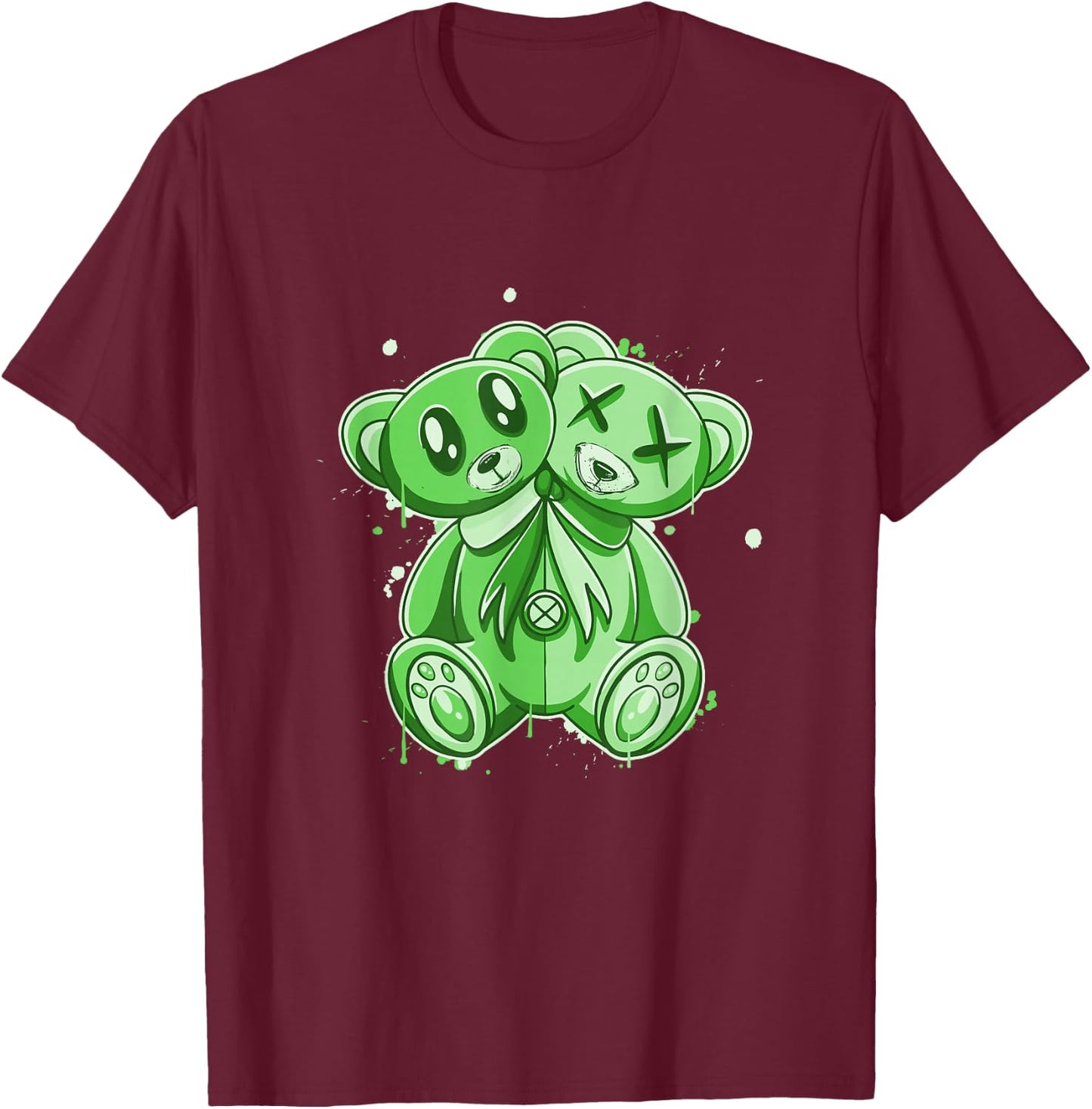 Green I'm My own Evil Twin Green Color Graphic T-Shirt - T-Shirt | Maroon