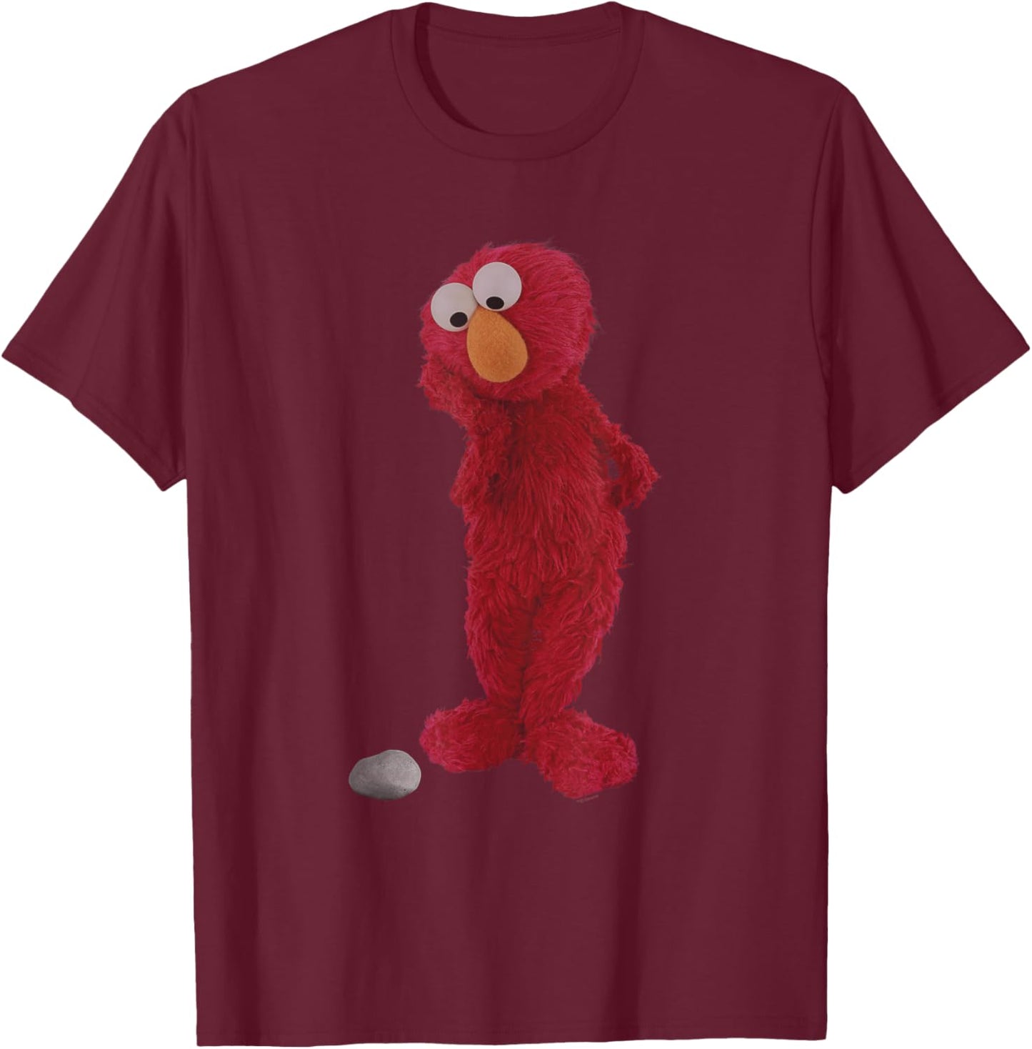 Sesame Street Existential Elmo T-Shirt - T-Shirt | Maroon