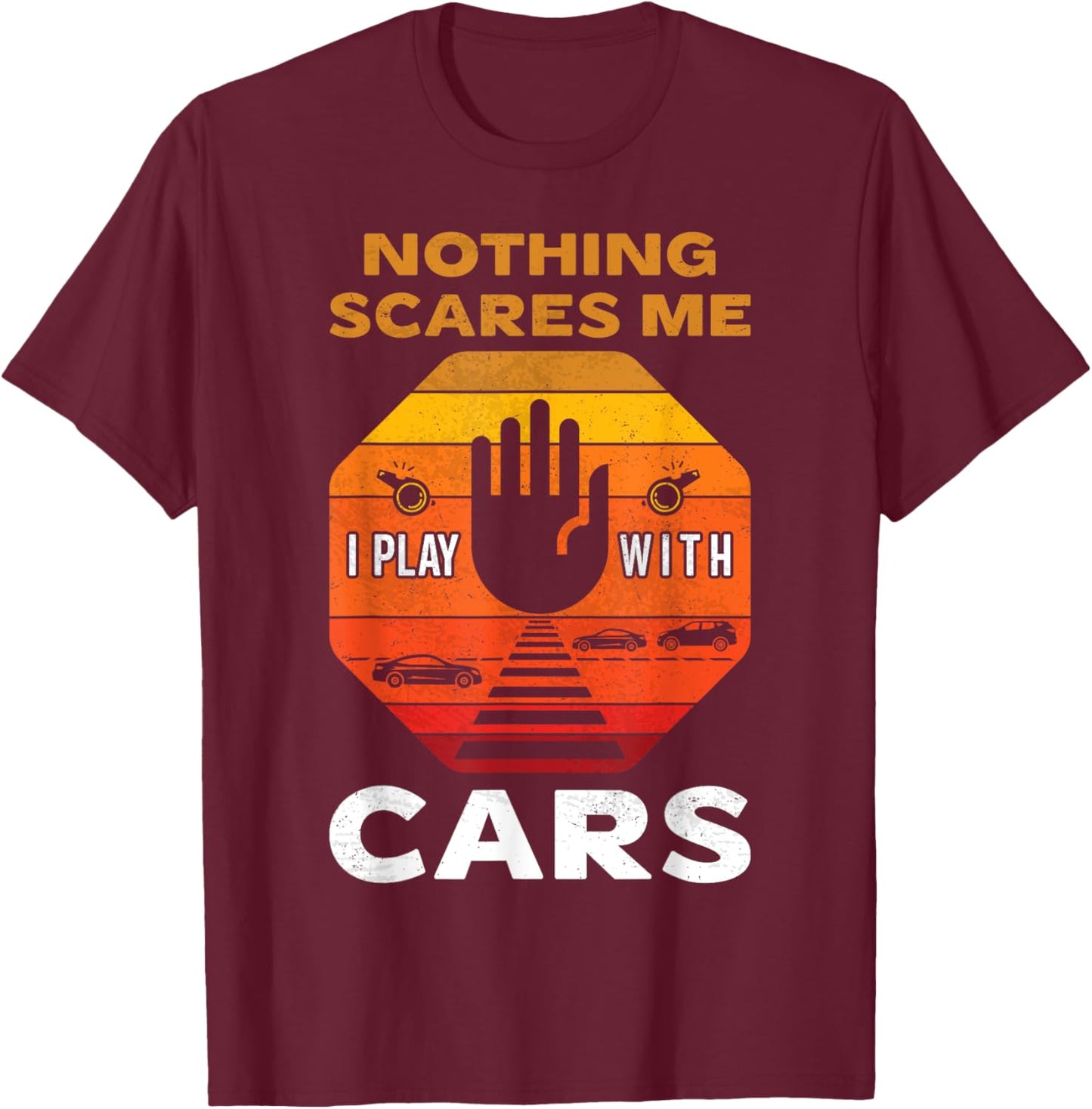 Safe Crossings & Roadways Cross Guard Dad Crossing Guards T-Shirt - T-Shirt | Maroon