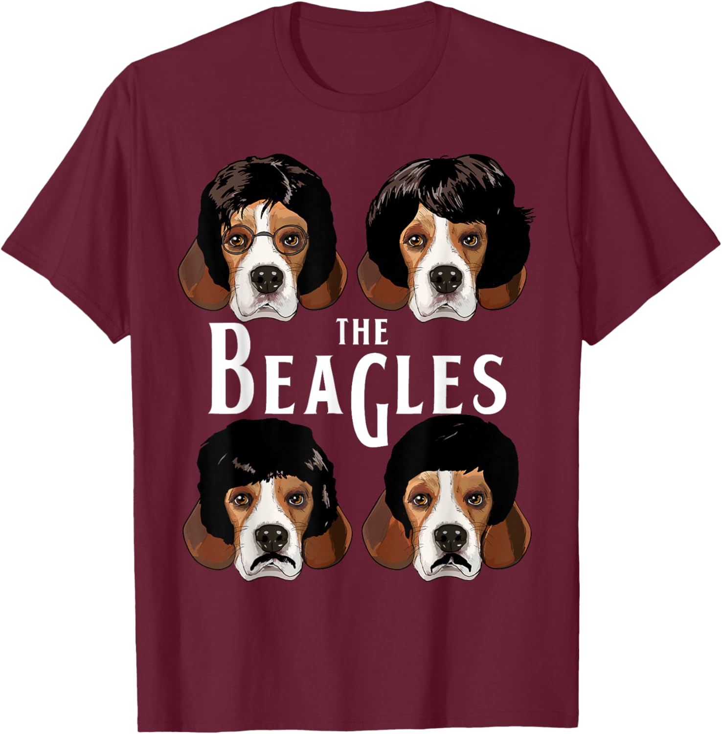 The Beagles funny Beagle lovers T-Shirt - T-Shirt | Maroon