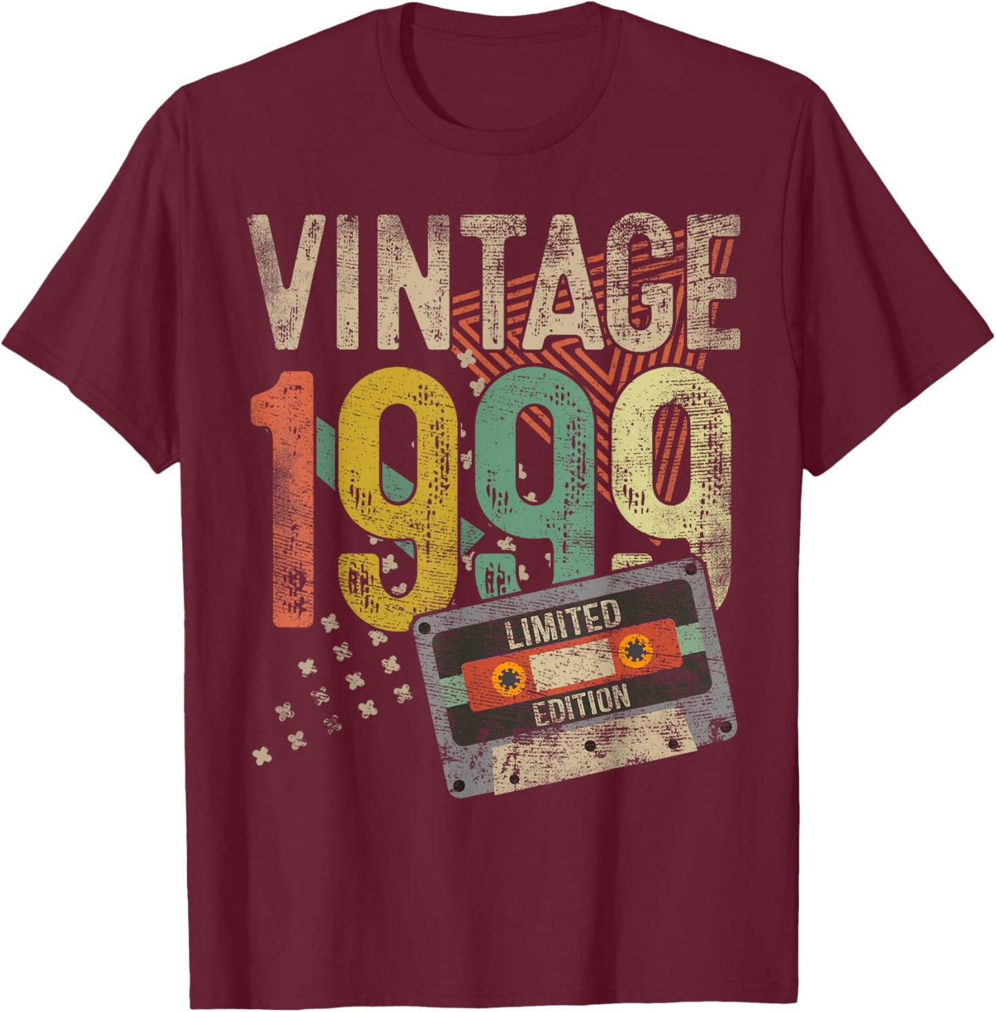 Vintage 1999 26th Birthday Gifts Women 26 Year Old T-Shirt - T-Shirt | Maroon