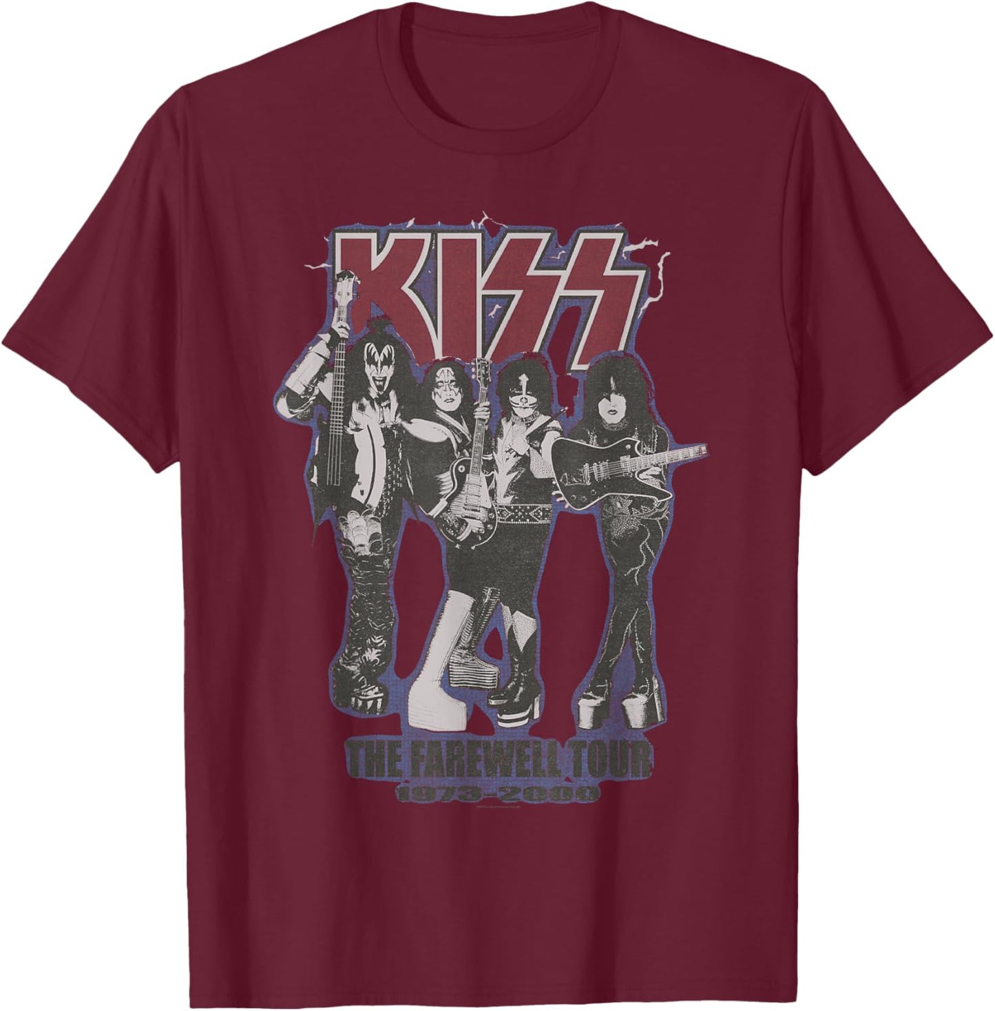 KISS - The Farewell Tour T-Shirt - T-Shirt | Maroon