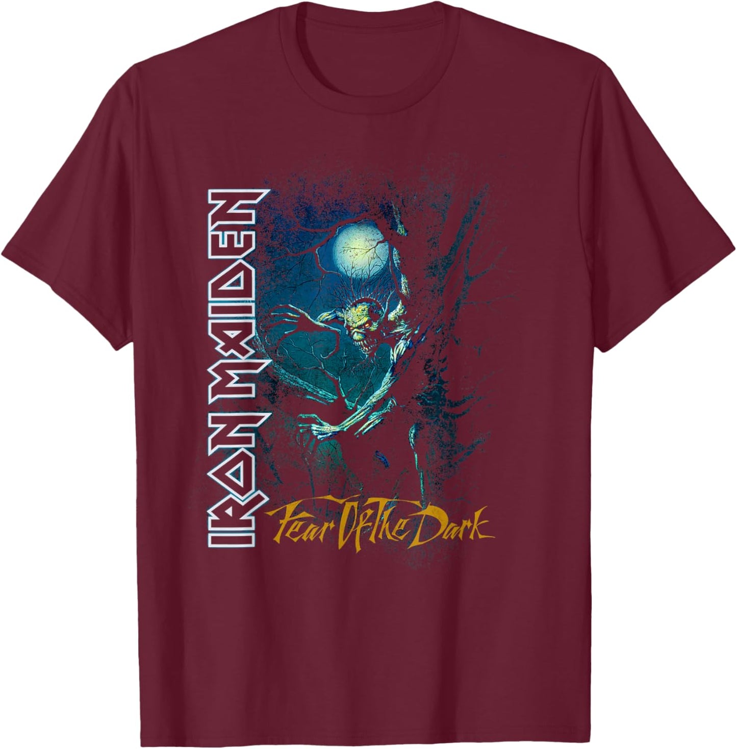 Iron Maiden - Fear of the Dark T-Shirt - T-Shirt | Maroon