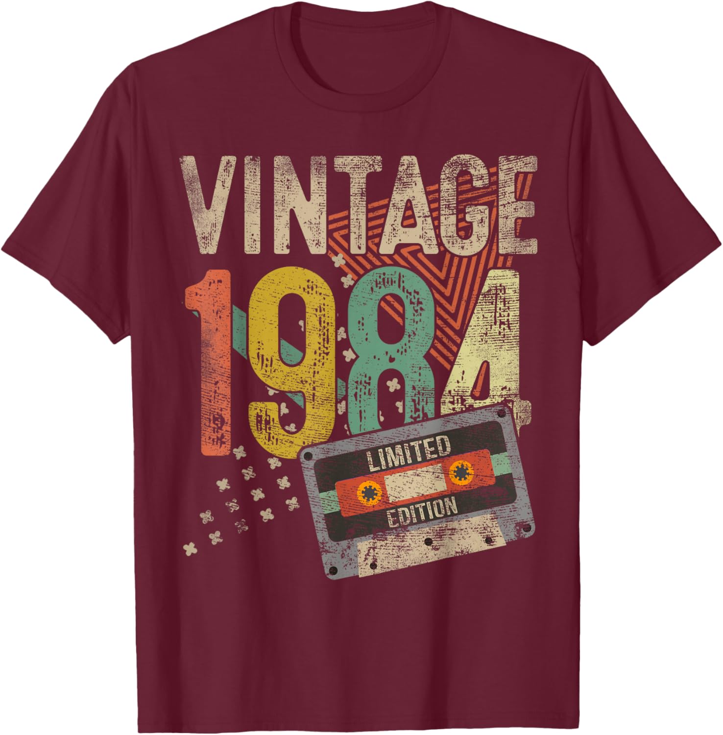 Vintage 1984 41st Birthday Gifts Women 41 Year Old T-Shirt - T-Shirt | Maroon