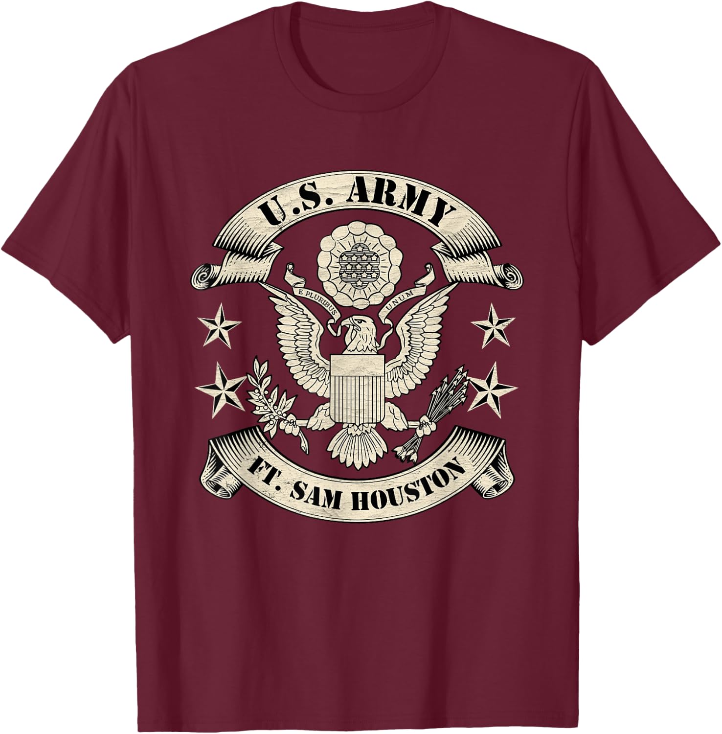 Fort Sam Houston Army Base Ft Sam Houston Texas Tx Gifts T-Shirt - T-Shirt | Maroon