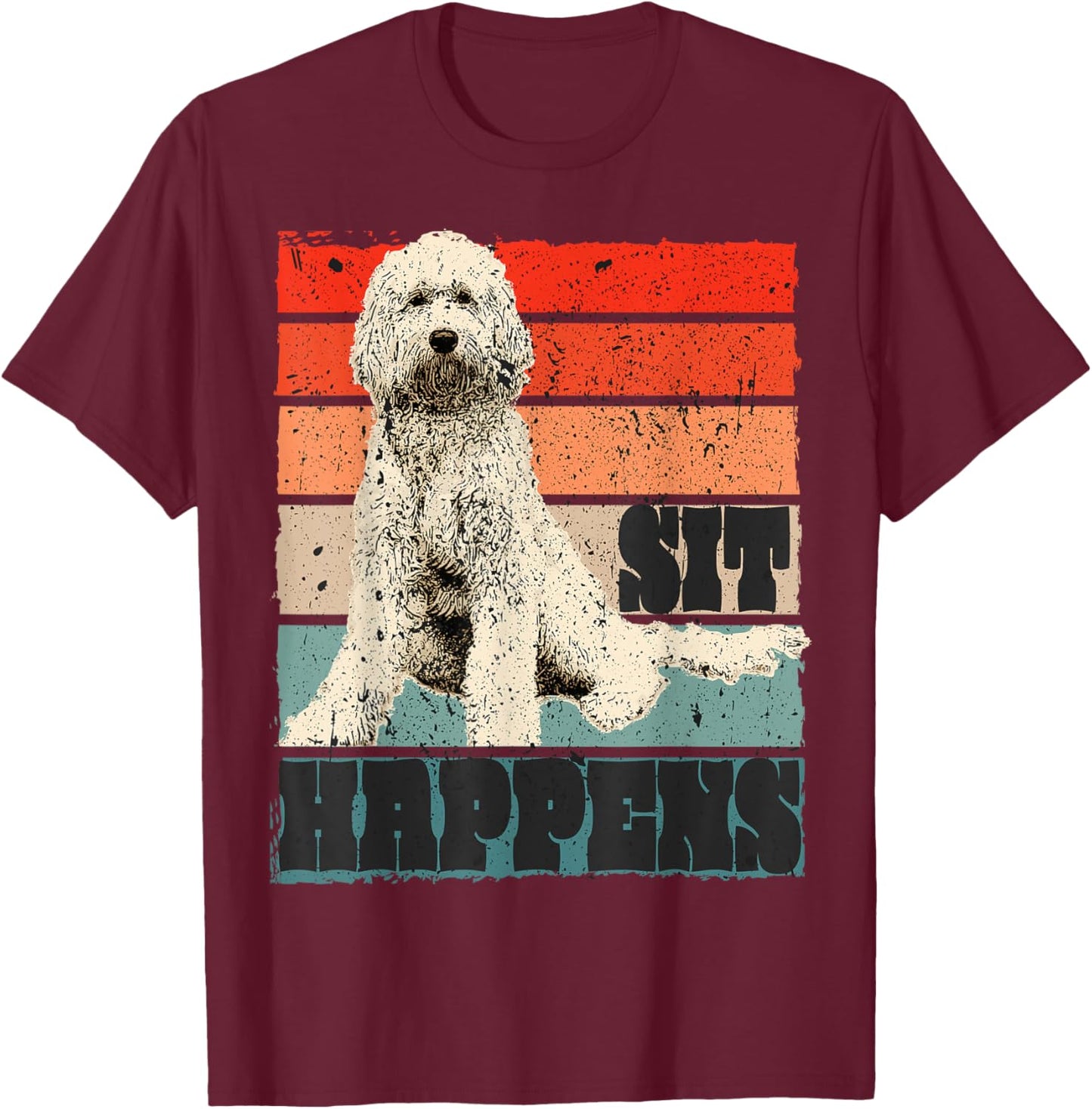 Goldendoodle & Labradoodle Dog Mama Funny Saying Men Women T-Shirt - T-Shirt | Maroon