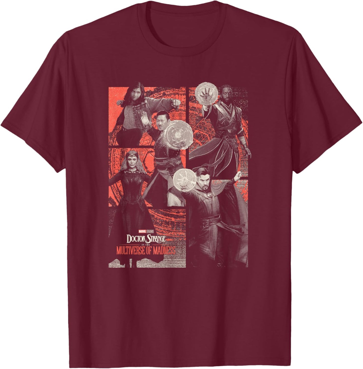 Marvel Doctor Strange In The Multiverse Of Madness Box Up T-Shirt - T-Shirt | Maroon