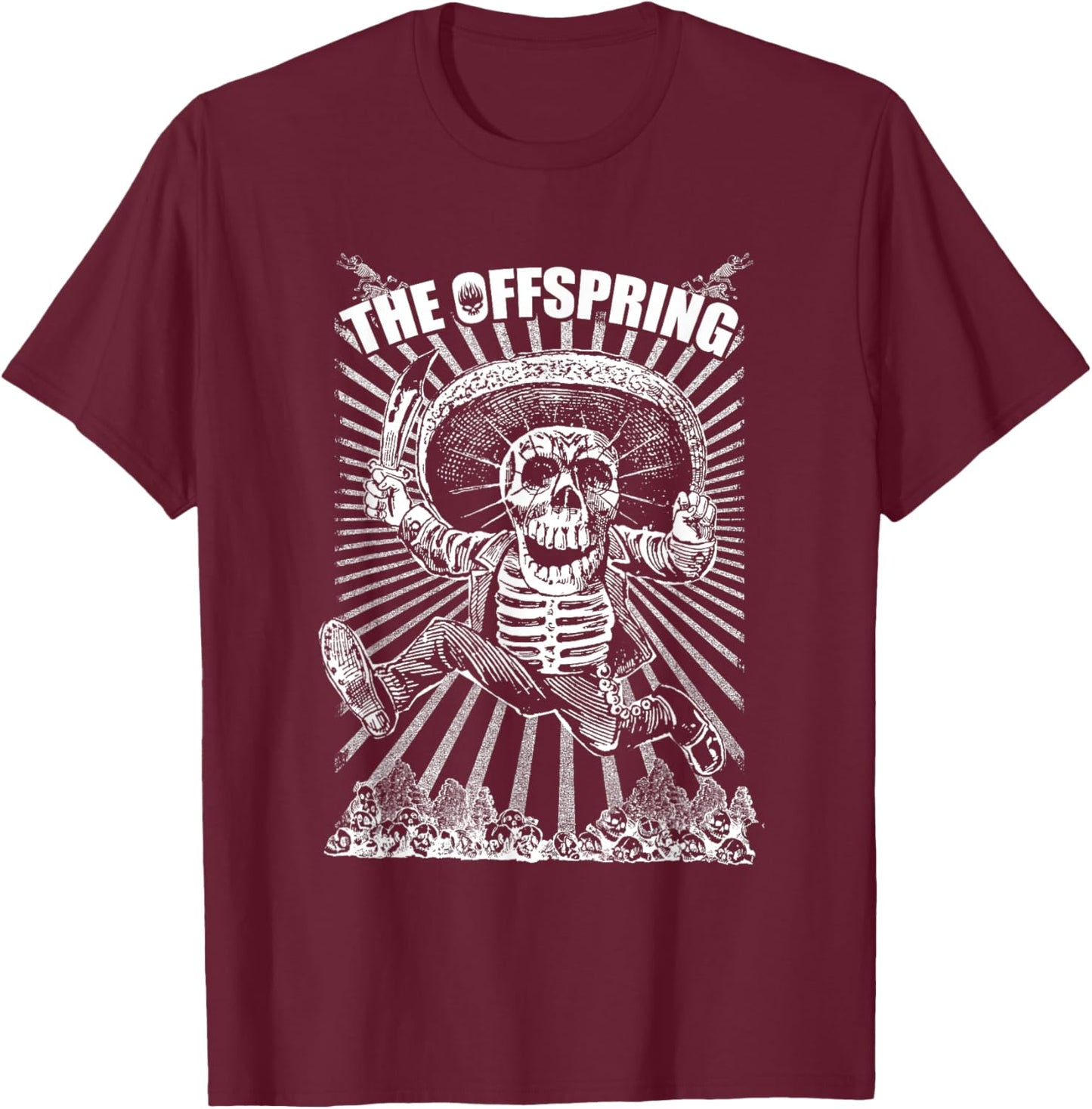 The Offspring Official Jump Logo T-Shirt - T-Shirt | Maroon