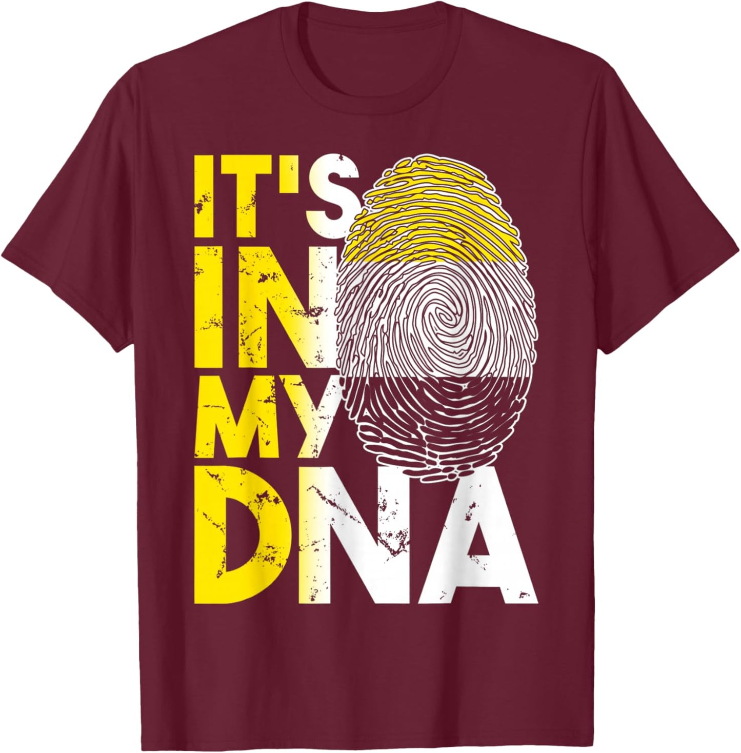 It's In My DNA Garifuna Flag Afro Caribbean T-Shirt - T-Shirt | Maroon