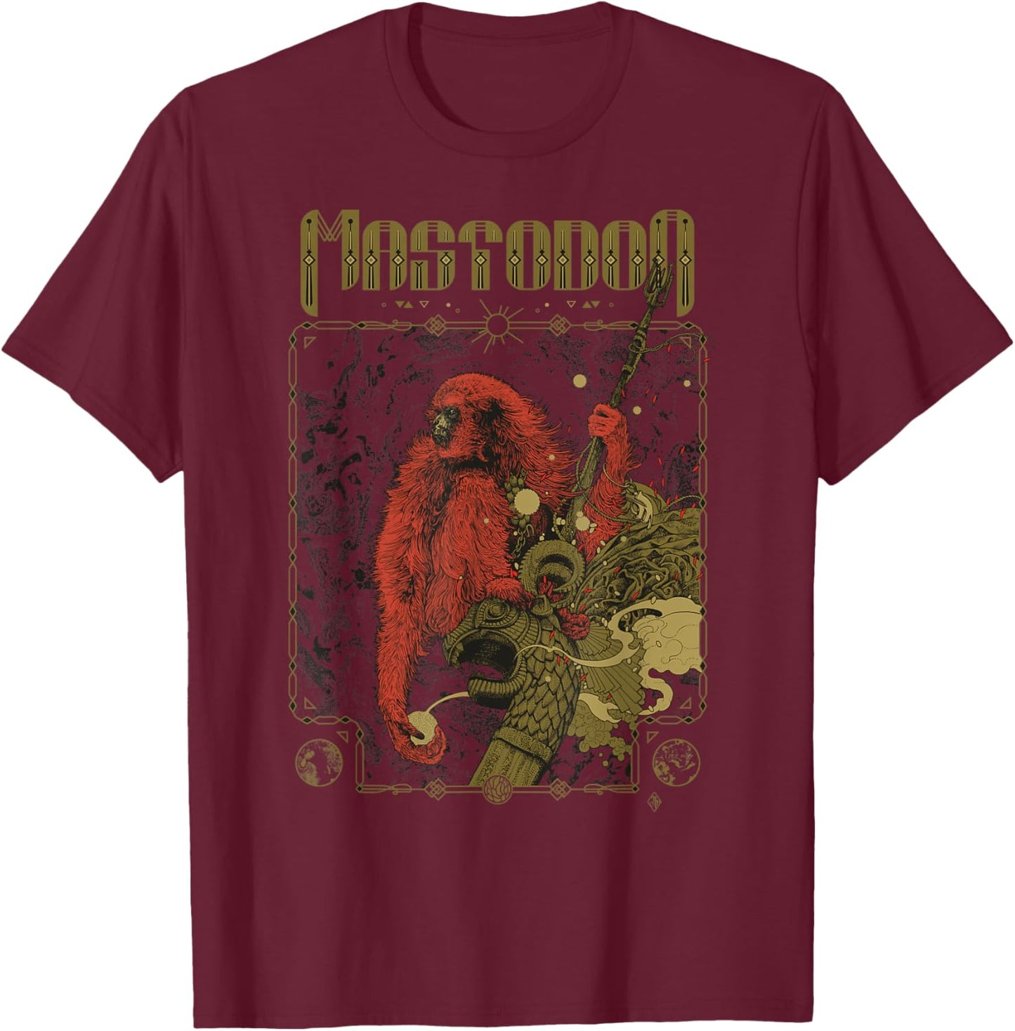 Mastodon - Voyager T-Shirt - T-Shirt | Maroon