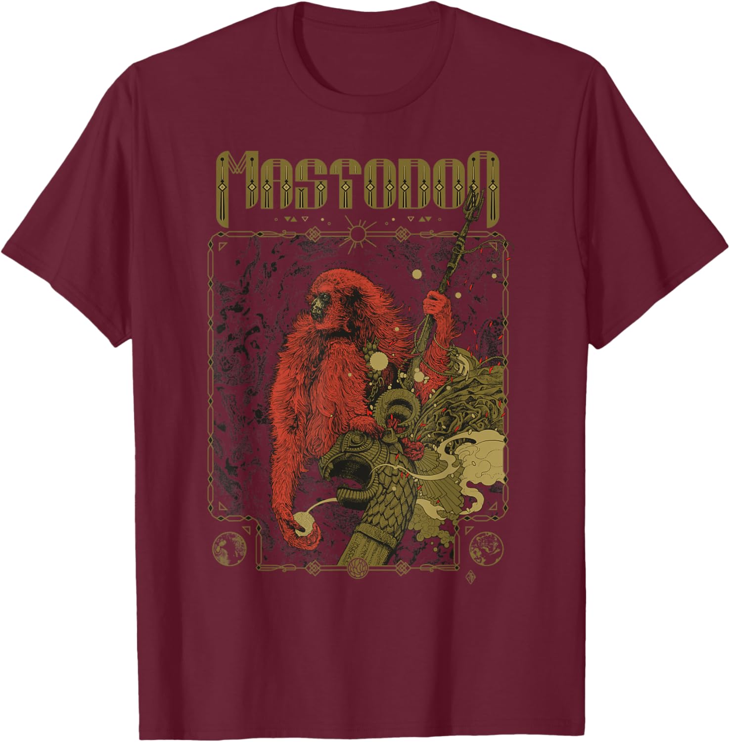 Mastodon - Voyager T-Shirt - T-Shirt | Maroon