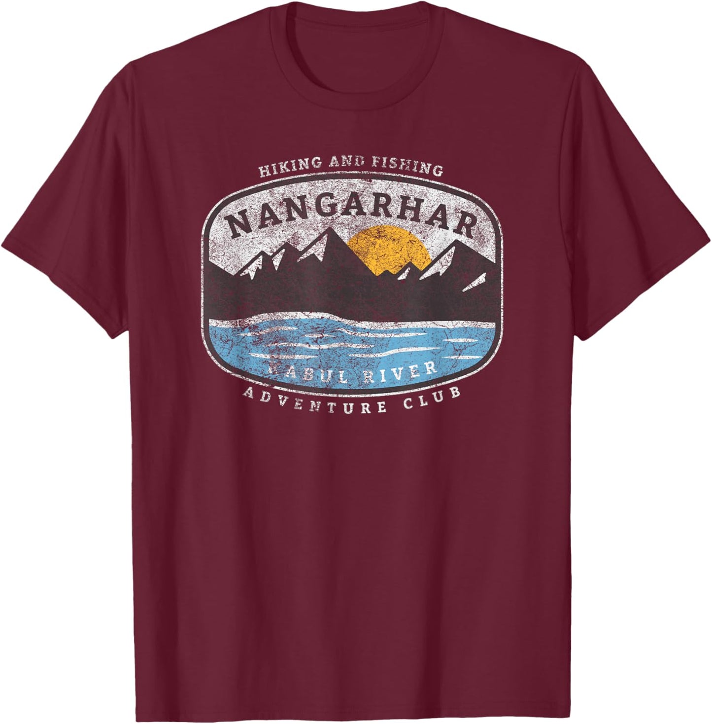 American Marauder: Nangahar Afghanistan Camping T-Shirt - T-Shirt | Maroon