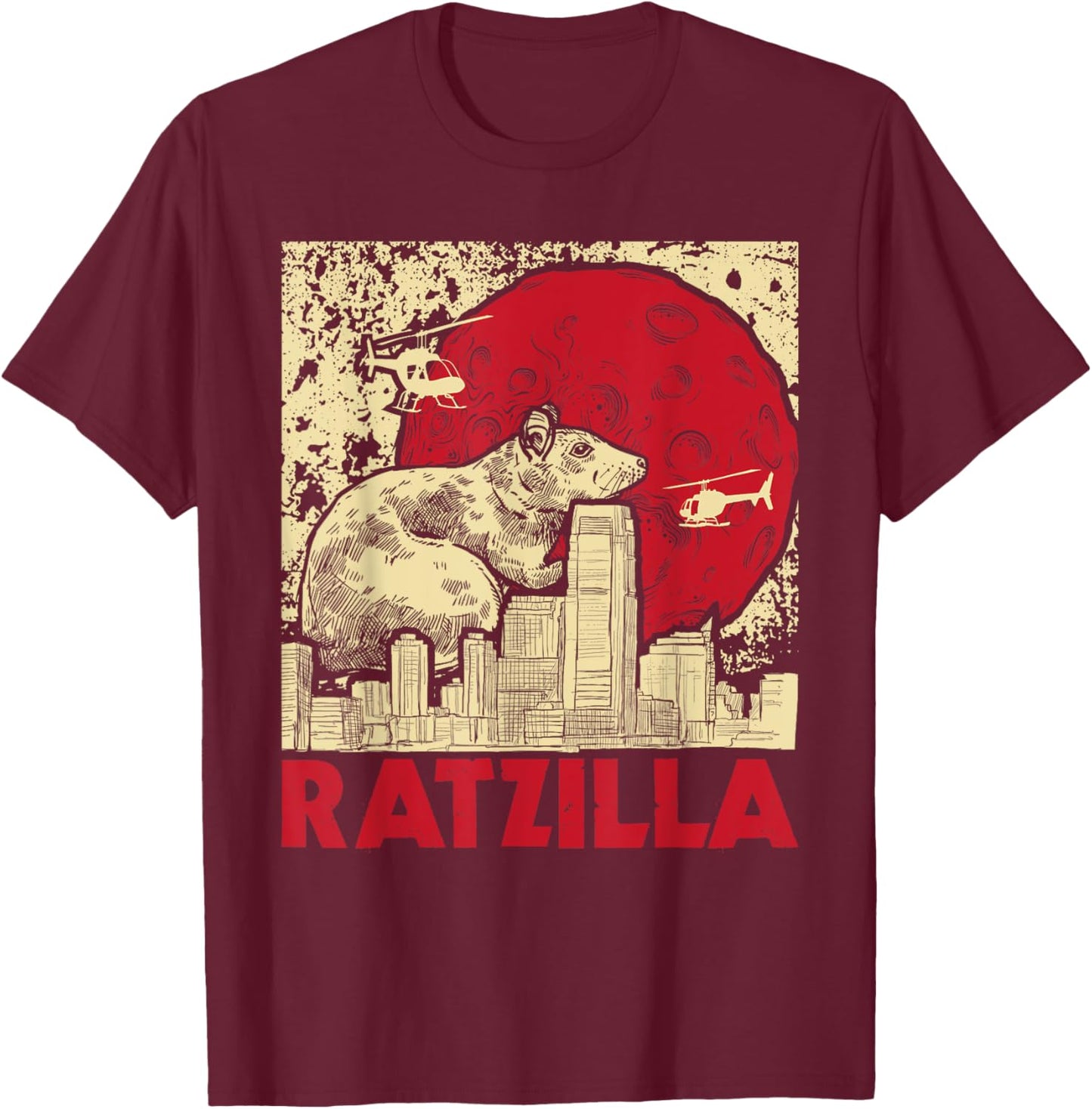 Ratzilla - Rat Whisperer Rodent Lover Rat Lover T-Shirt - T-Shirt | Maroon